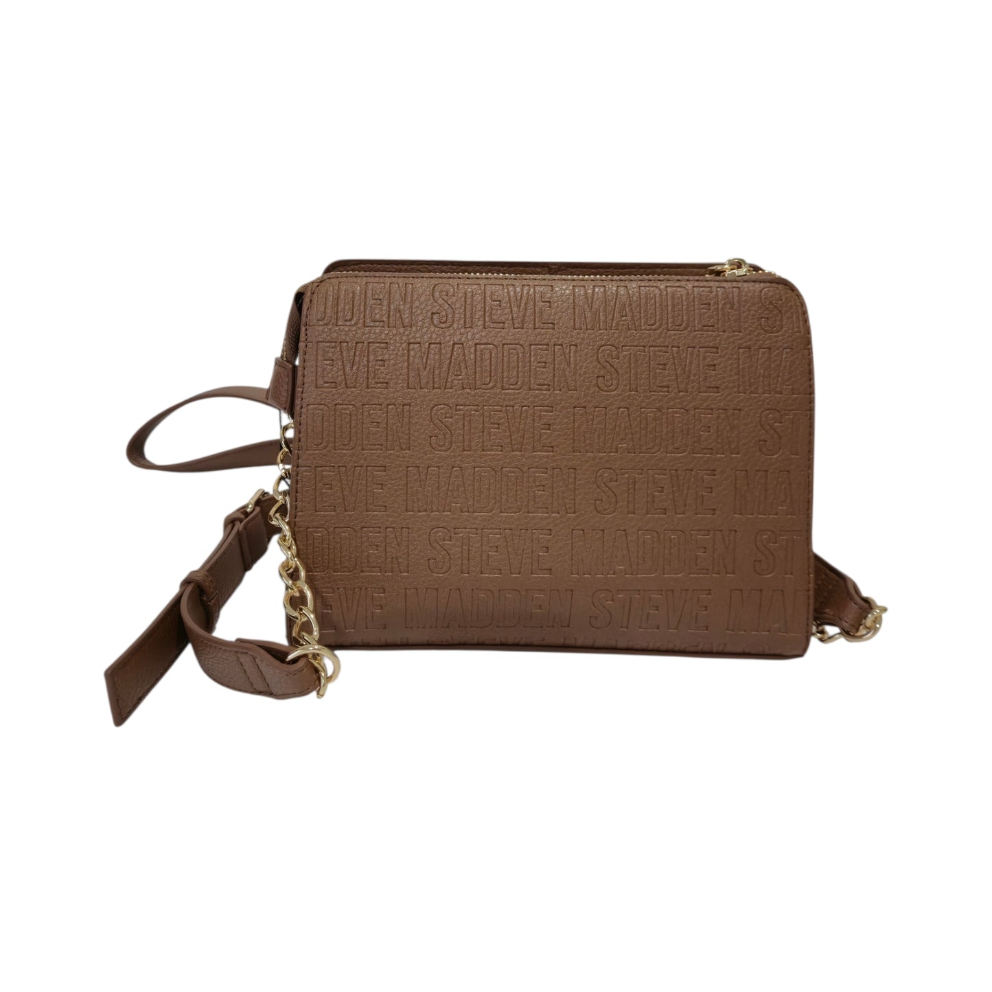 Bolsa Steve Madden Café con Monedero a Juego para Mujer