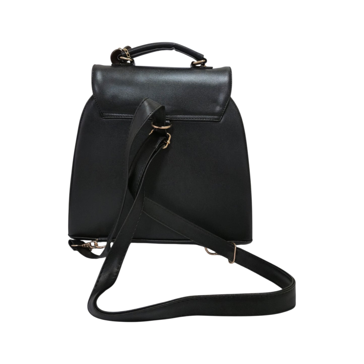 Bolsa Mochila Artesanal Mafalda Negra para Mujer