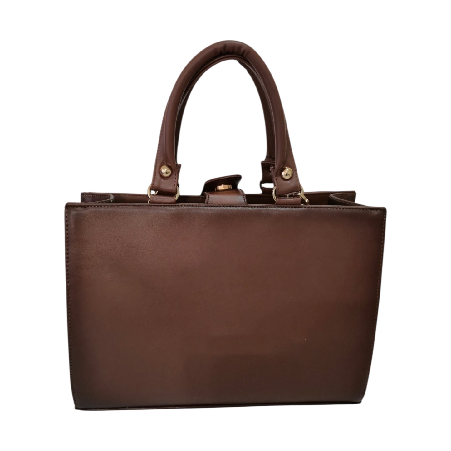 Bolsa Tote Artesanal Calendario Azteca Café Oscuro con Cosmetiquera