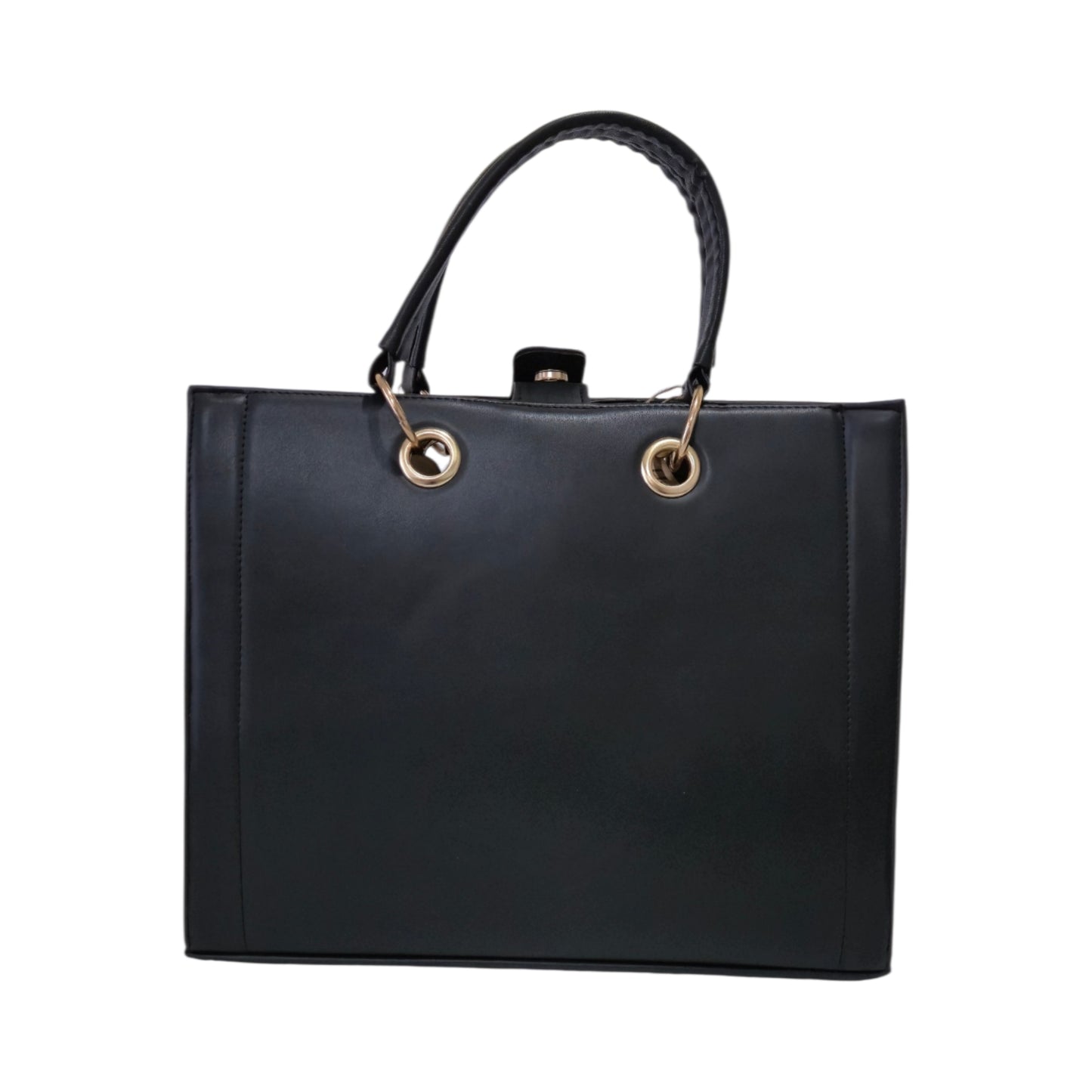 Bolsa Tote Negra Colibrí Dorado con Crossbody