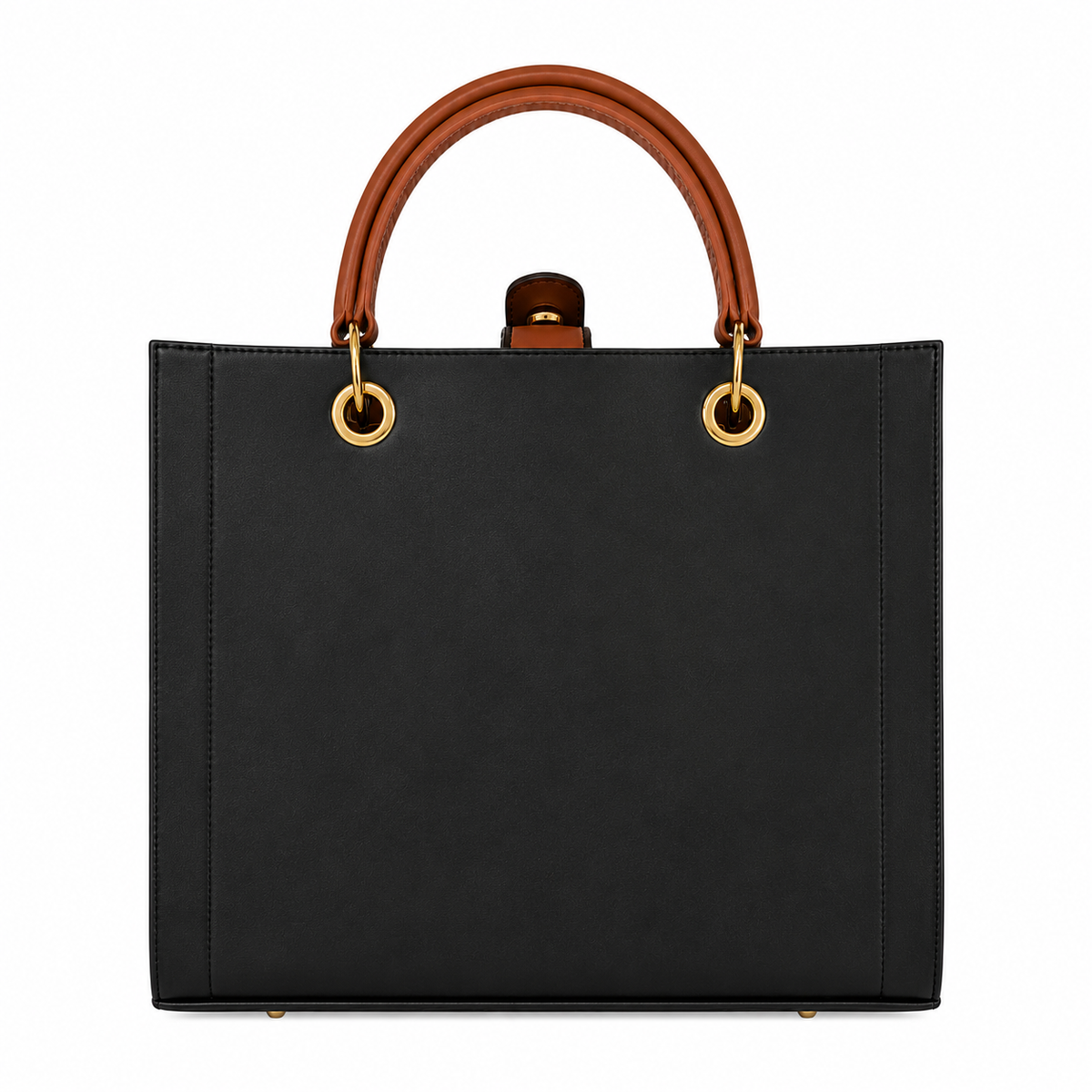 Black artisan bag with floral skull + cosmetic bag
