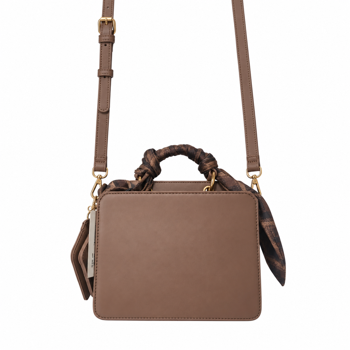 Bolsa Steve Madden Café Claro con Cartera y Correa Crossbody