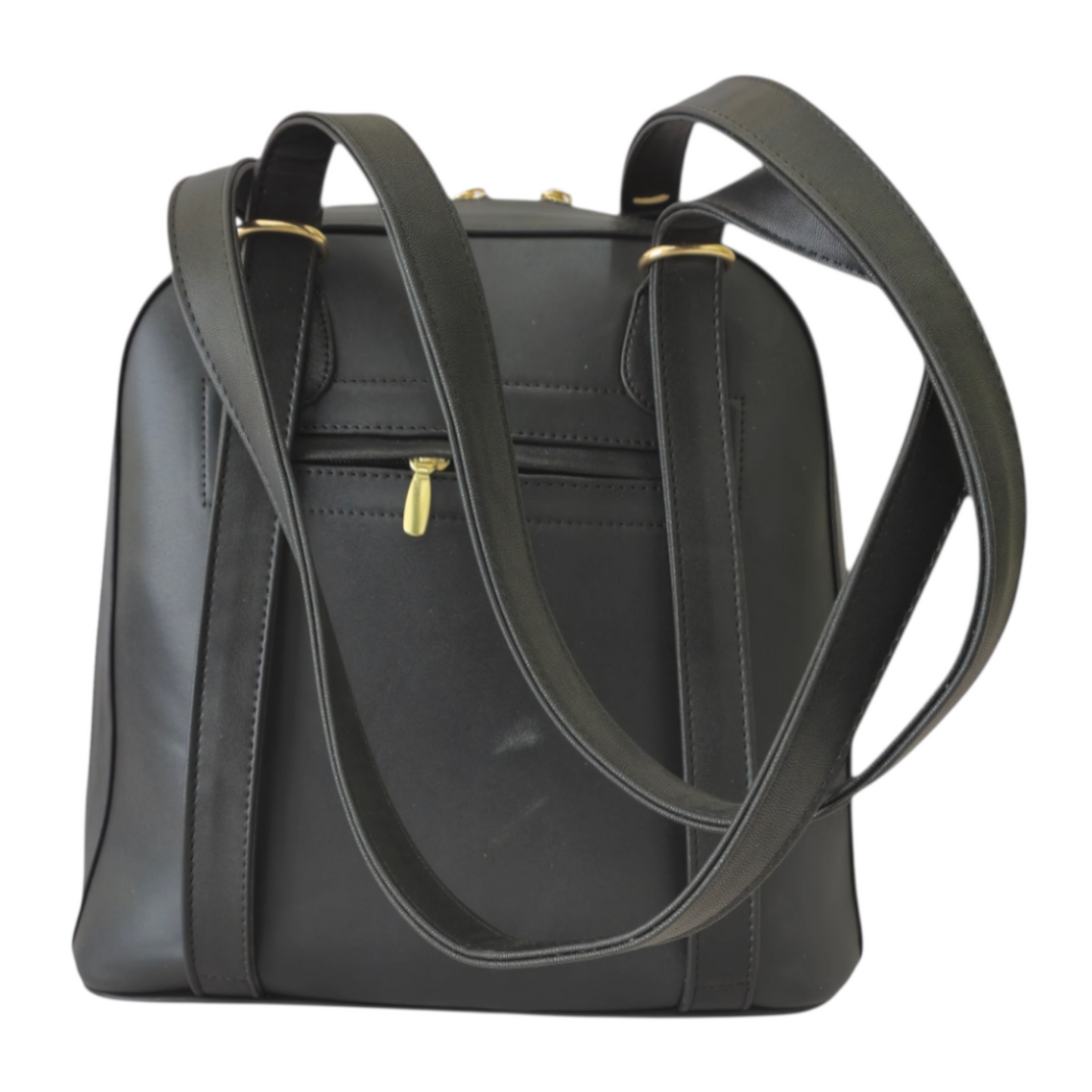 Black backpack with embossed character – Exclusive design, made in Mexico, top handle and handcrafted details