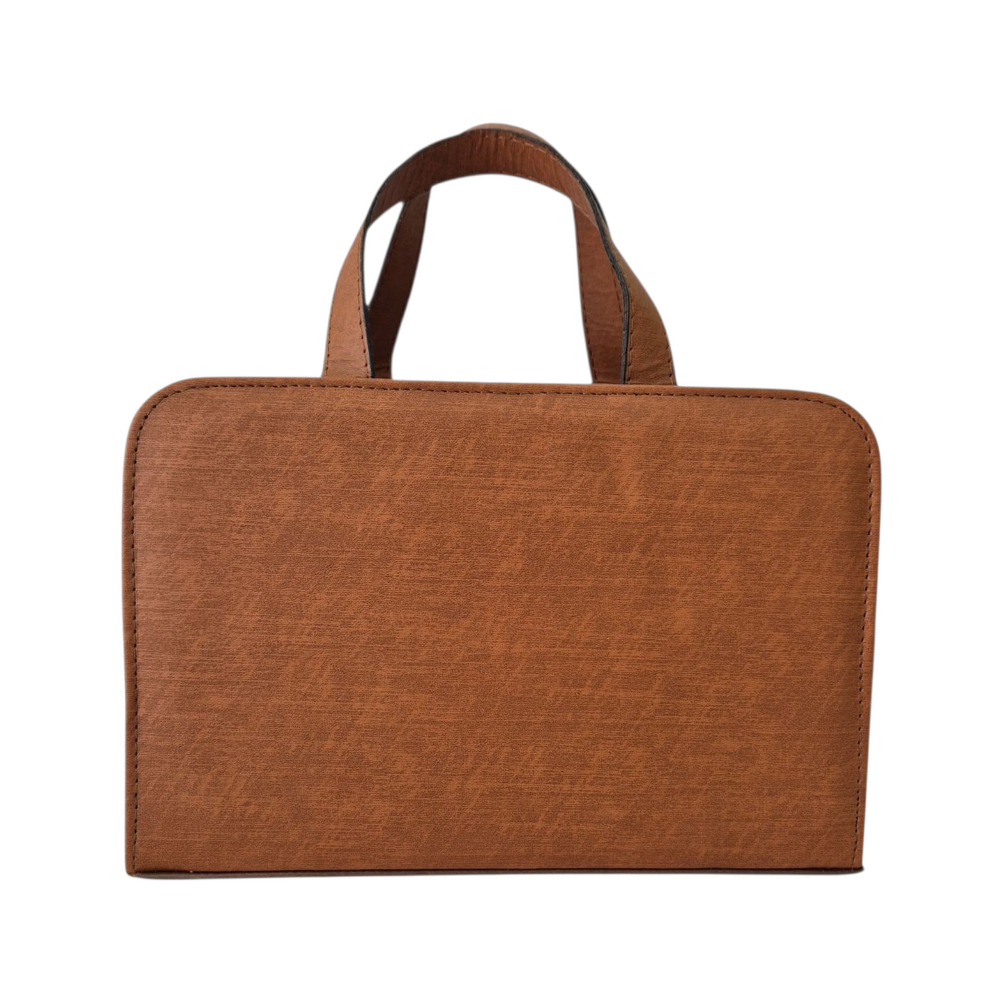 Bolsa artesanal grabada con colibrí multicolor diseño hecho a mano