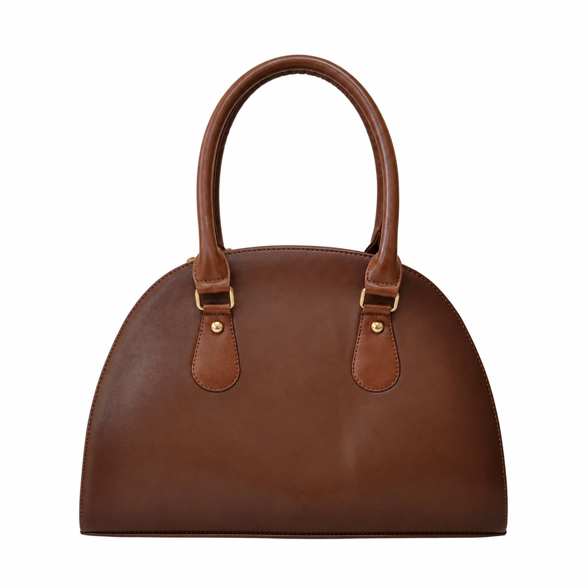 Bolsa de Mano Artesanal Café con Mafalda en Relieve
