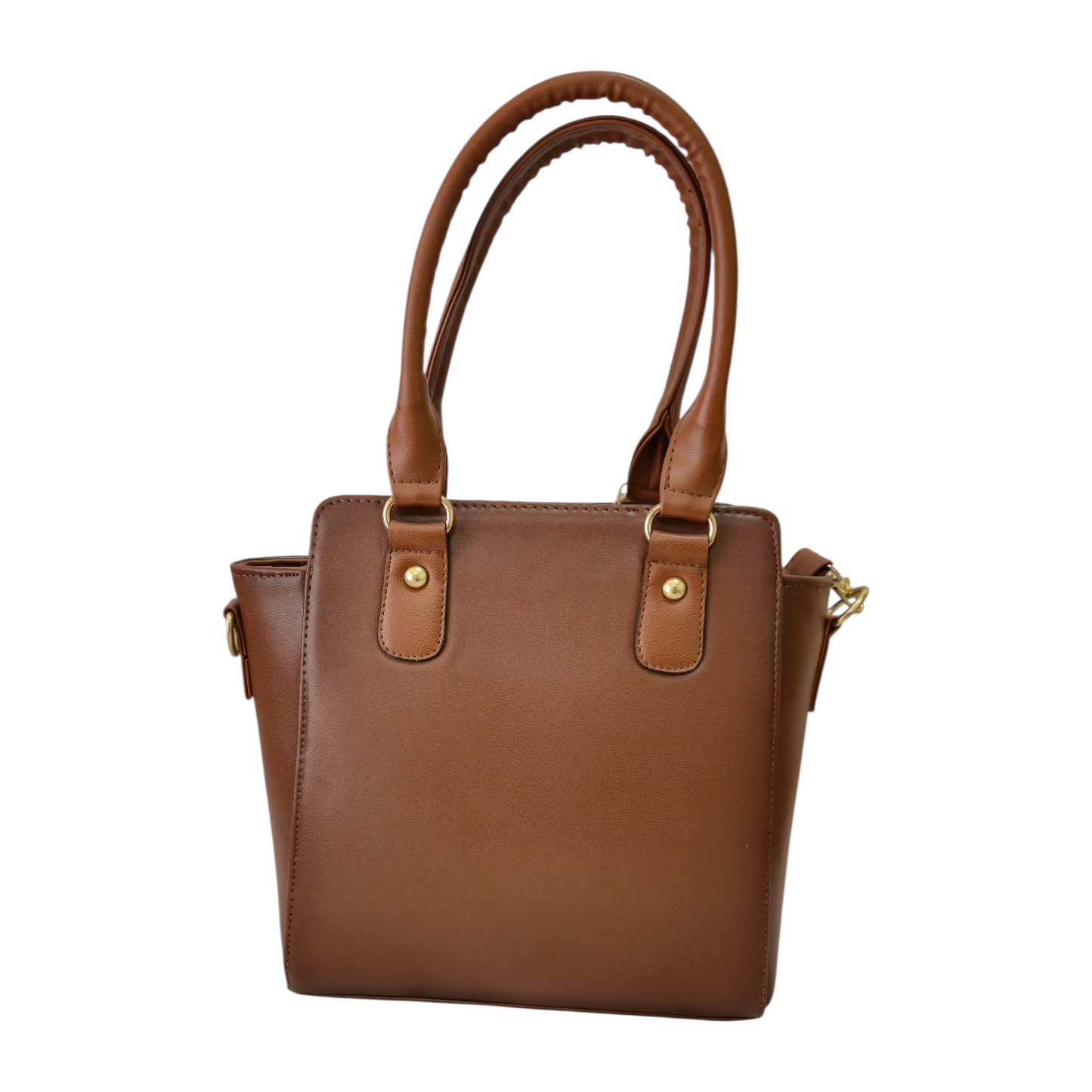 Brown Handbag with Embossed Classic Character + Matching Wallet