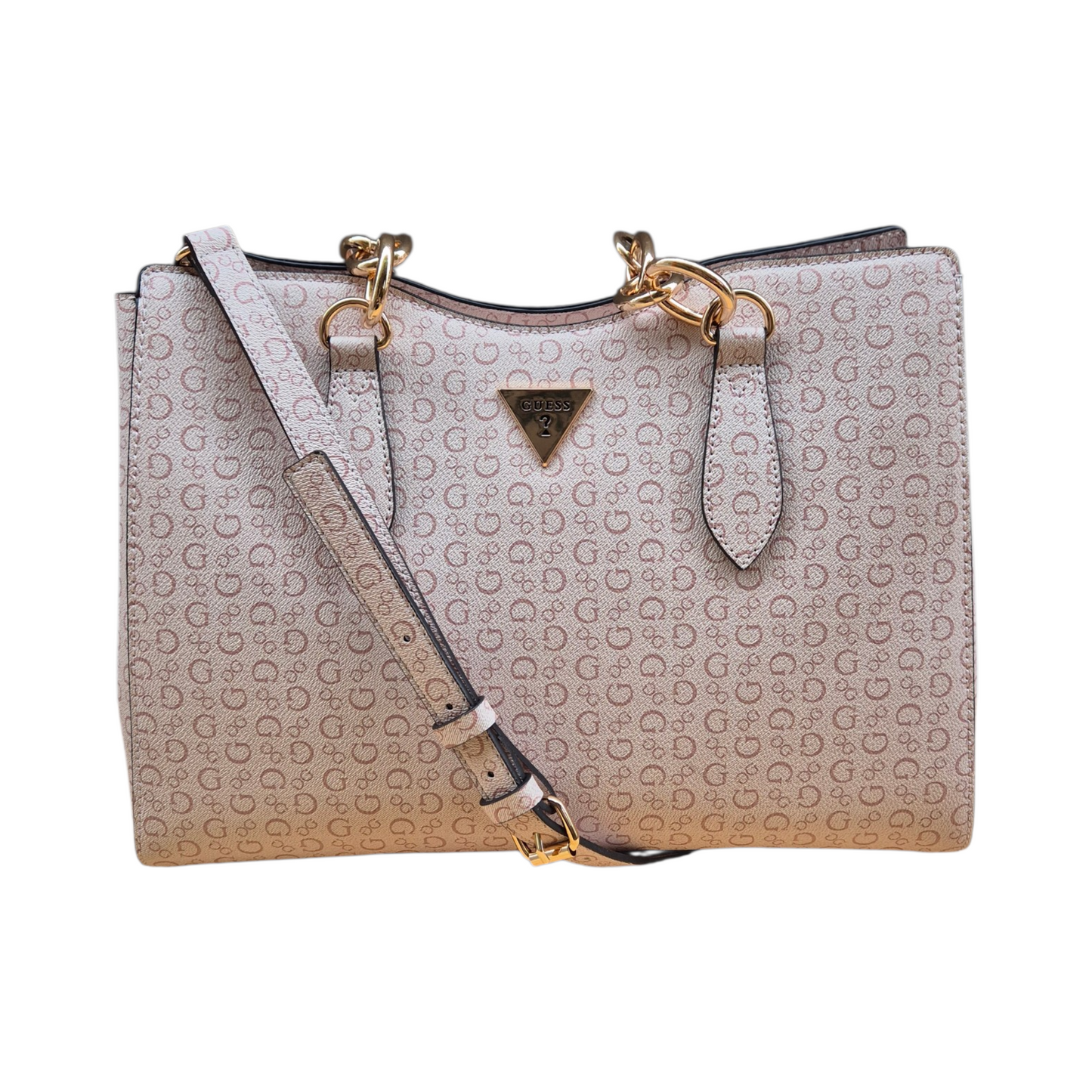 Bolsa Guess rosa claro con cartera y monedero original