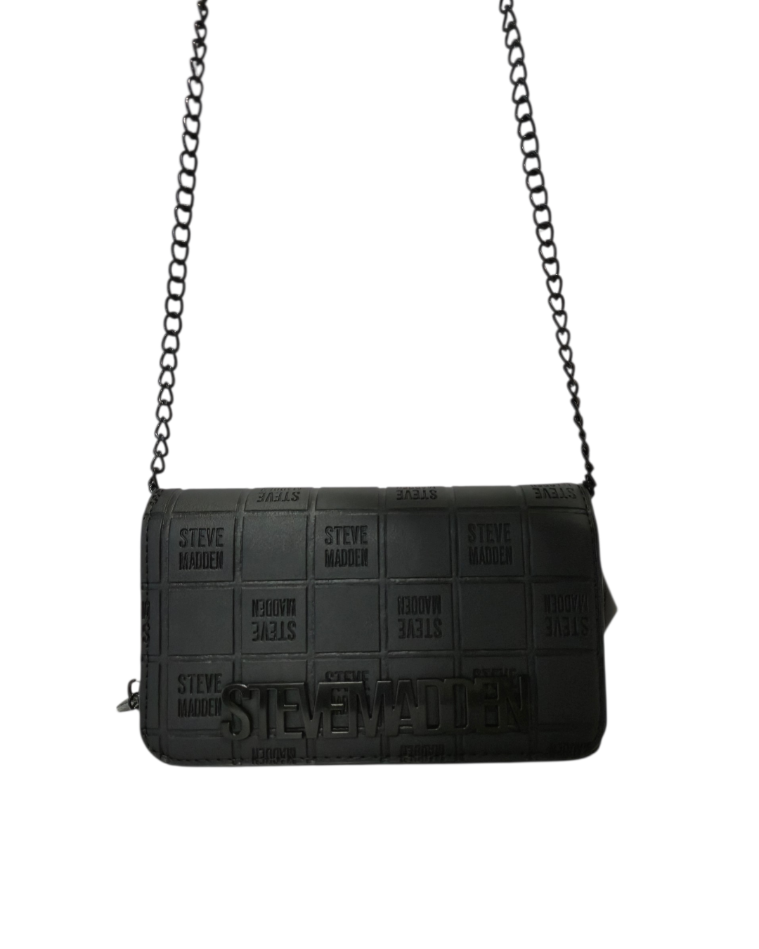 Bolsa Crossbody Negra con Cadena Steve Madden Original