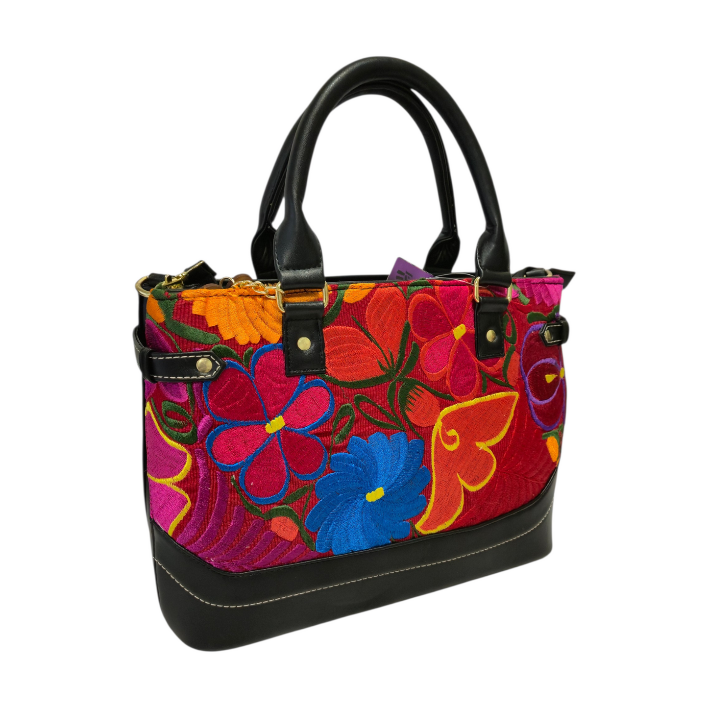 Handmade Handbag and Wallet Set with Embossed Jaguar | Elegant Design