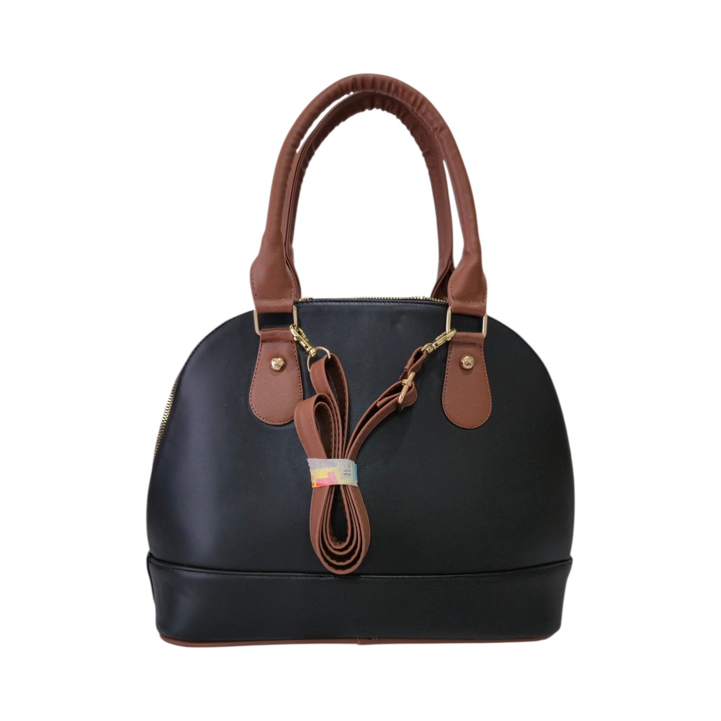 Handmade brown bag. Double reinforced handle. Unique embossed design. Elegant casual fashion.