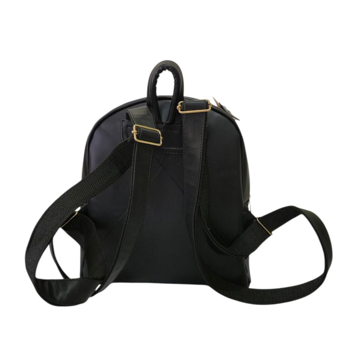 Mochila Artesanal Negra con Colibrí en Relieve y Cartera Incluida m