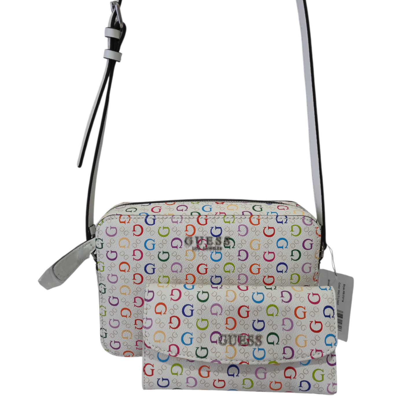 Bolsa Guess Crossbody Multicolor Logo con Cartera Mujer