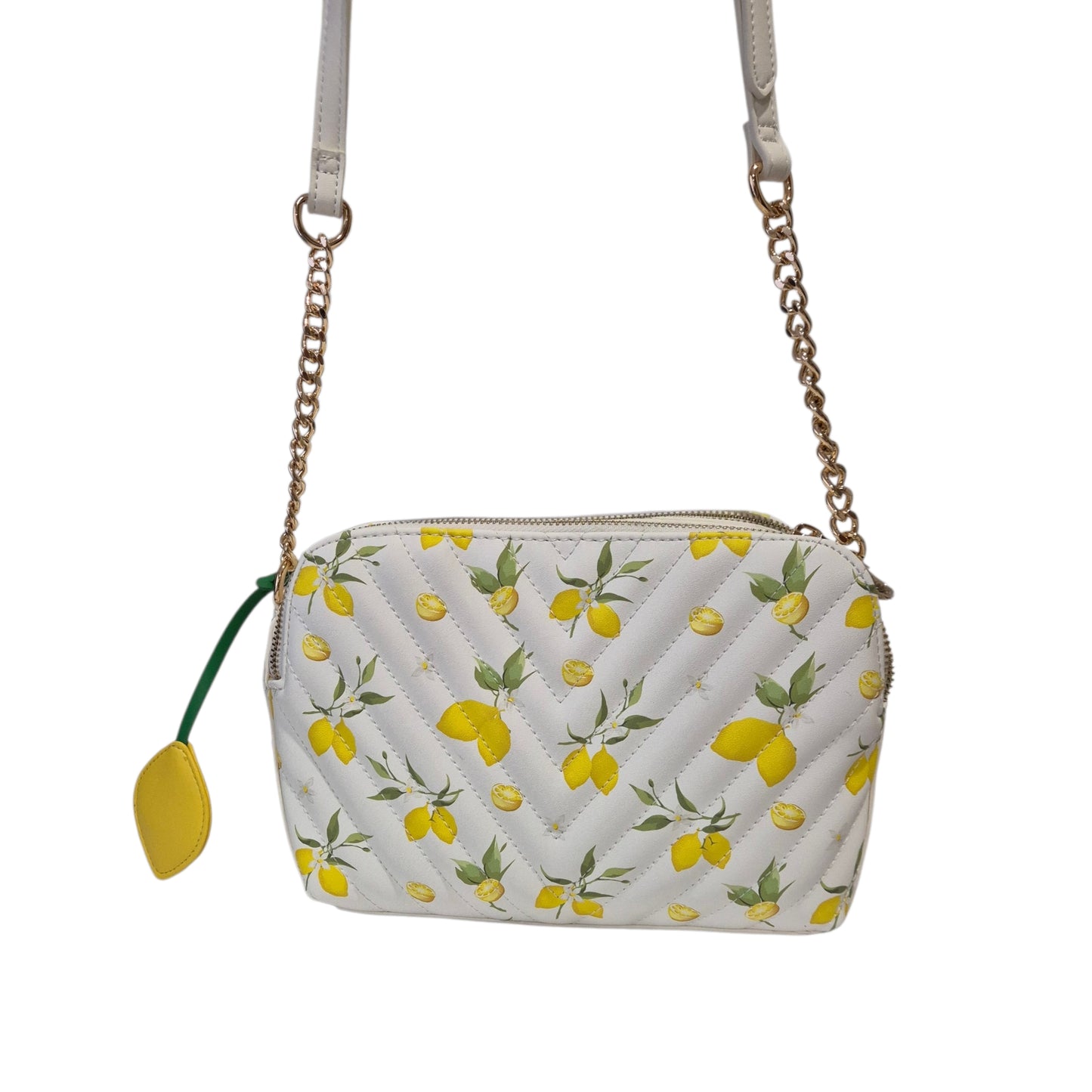 Bolsa Aldo Blanca con Doble Compartimento y Diseño de Limones