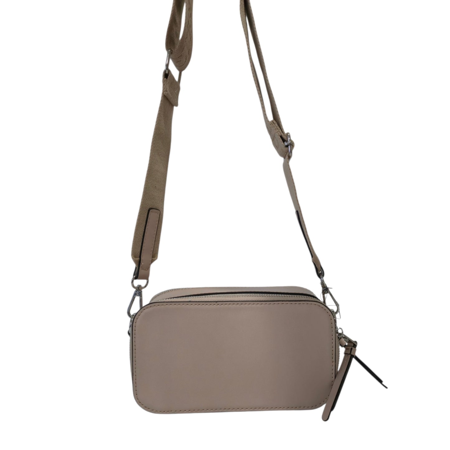 Bolsa Crossbody True Religion Beige con Dos Compartimentos