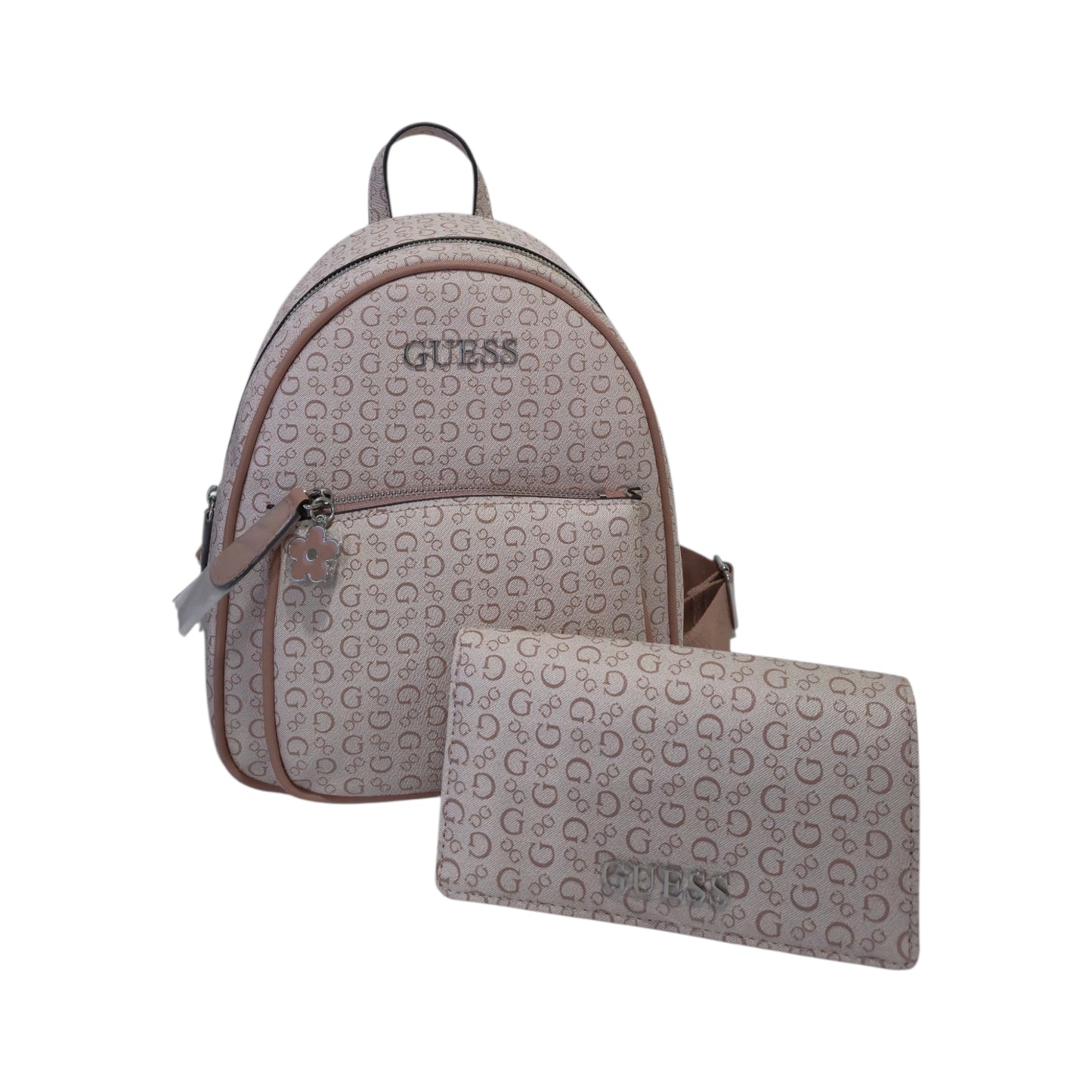 Mochila Guess Rosa Monograma con Cartera Incluida