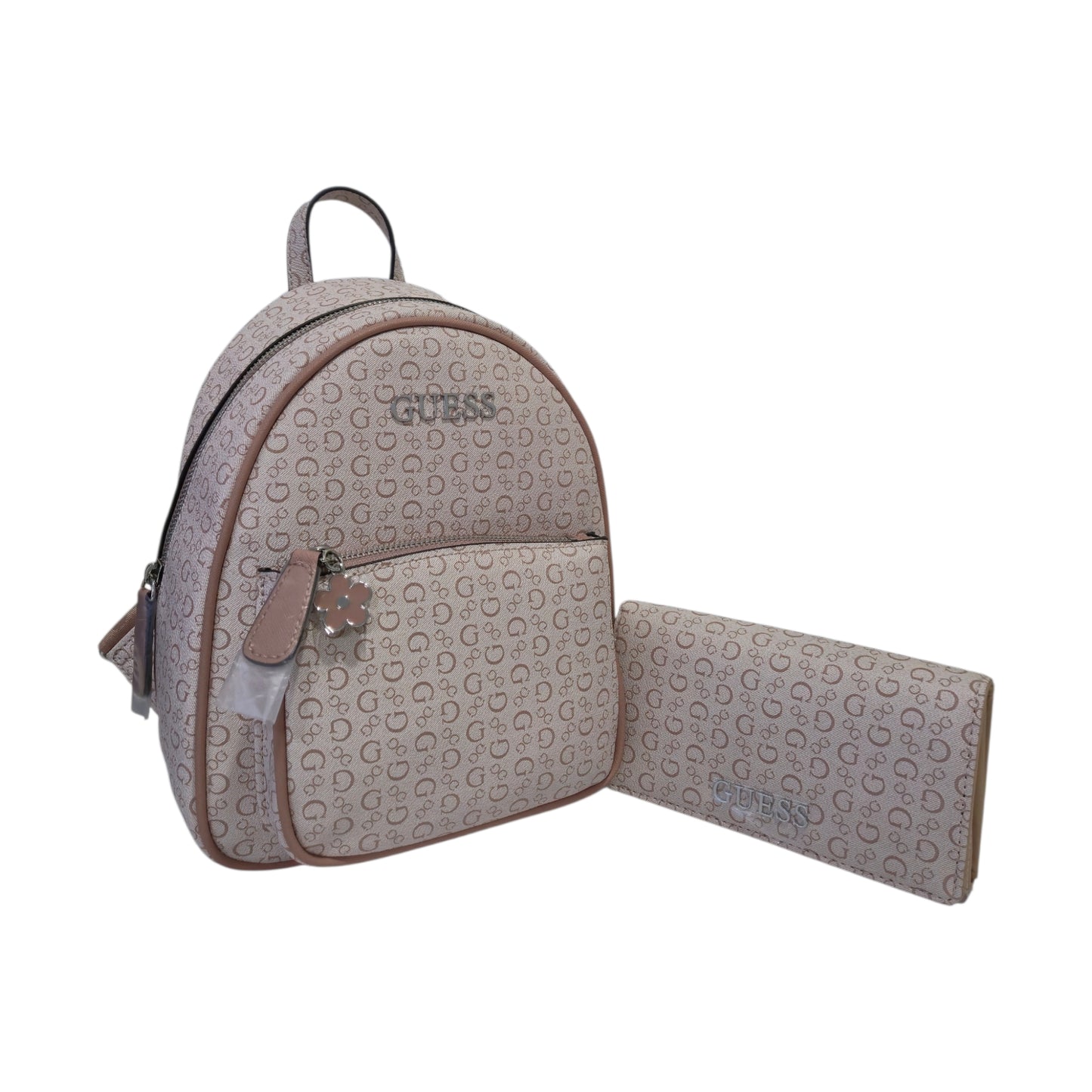 Mochila Guess Rosa Monograma con Cartera Incluida