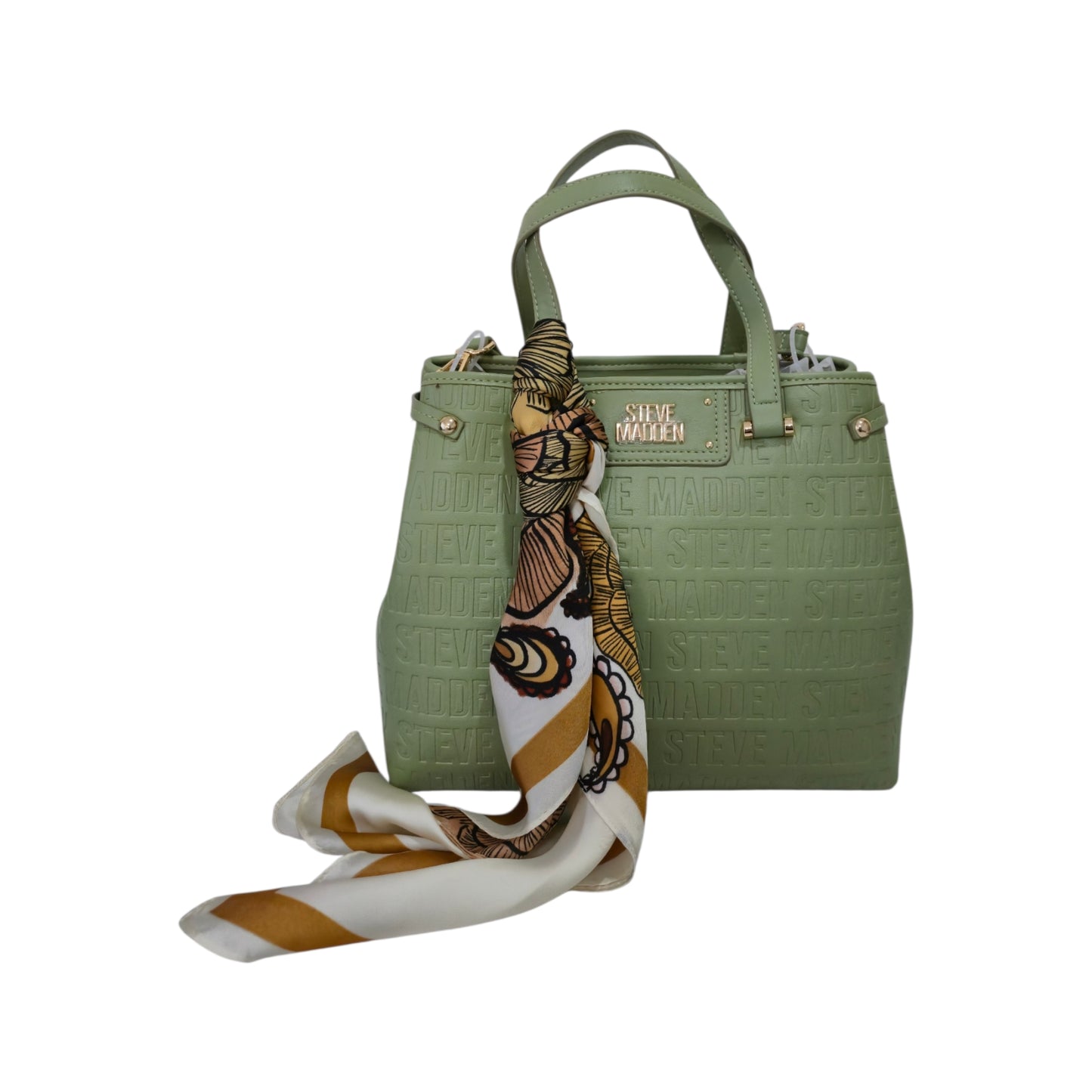 Bolsa Steve Madden Verde con 3 Compartimentos y Pañuelo