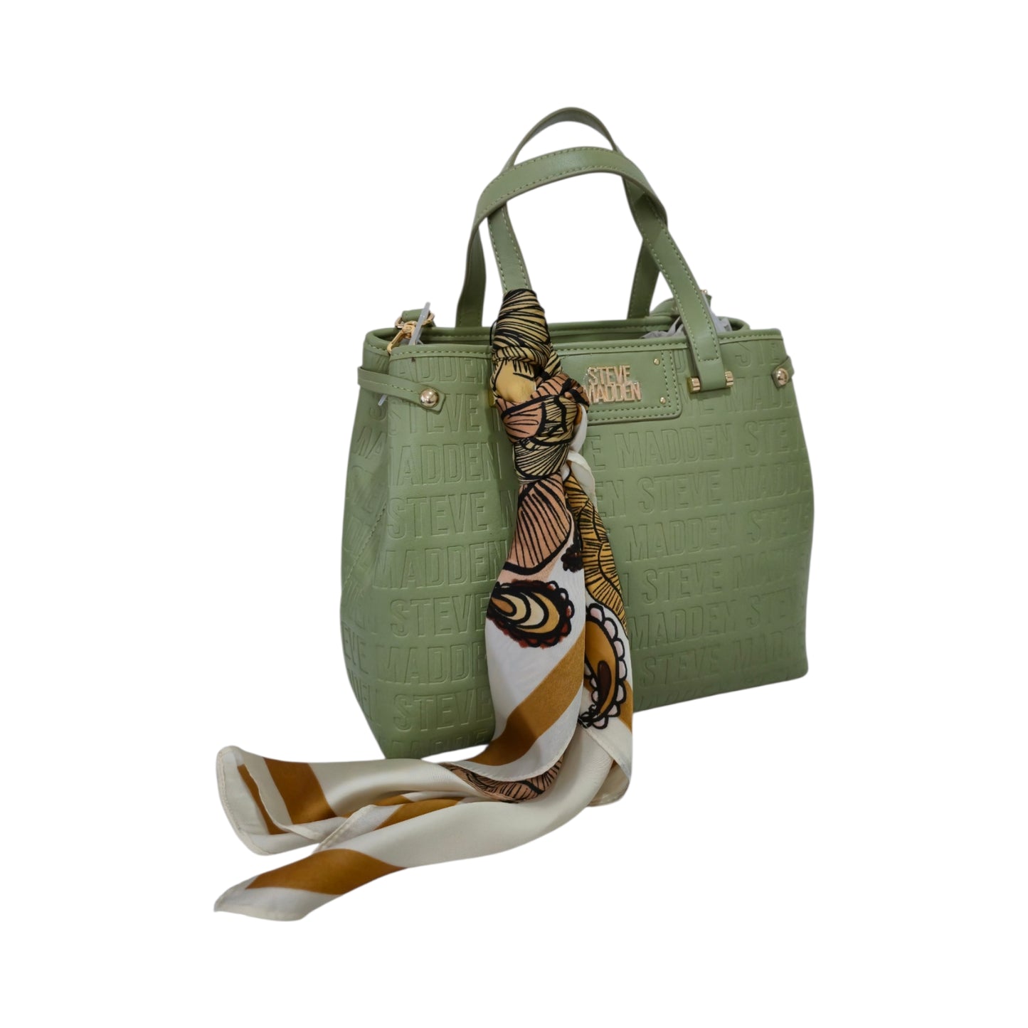 Bolsa Steve Madden Verde con 3 Compartimentos y Pañuelo