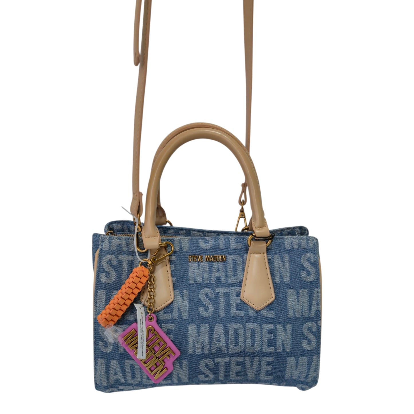 Bolsa Steve Madden Denim de Mano con Correa Ajustable