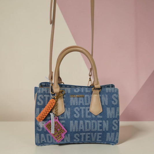 Bolsa Steve Madden Denim de Mano con Correa Ajustable