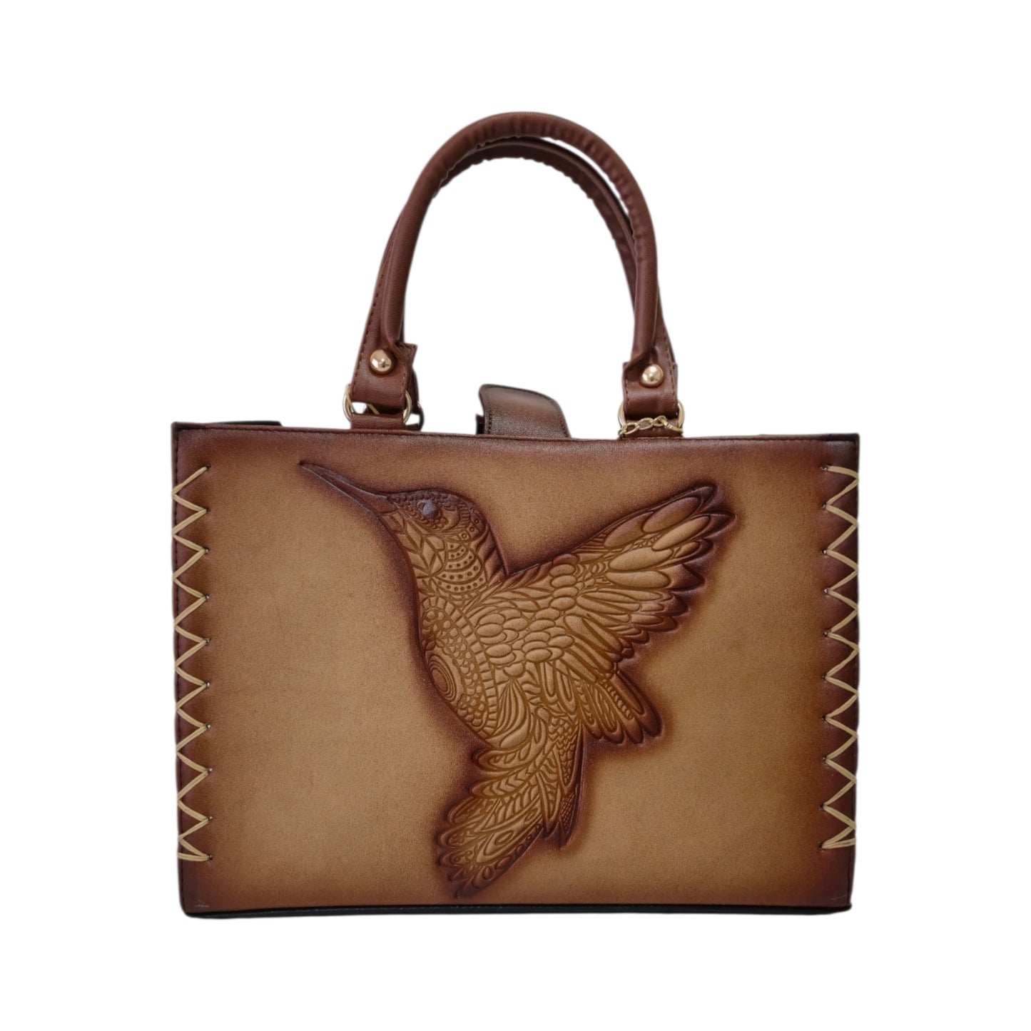 Handmade Handbag with Sunflowers and Butterflies