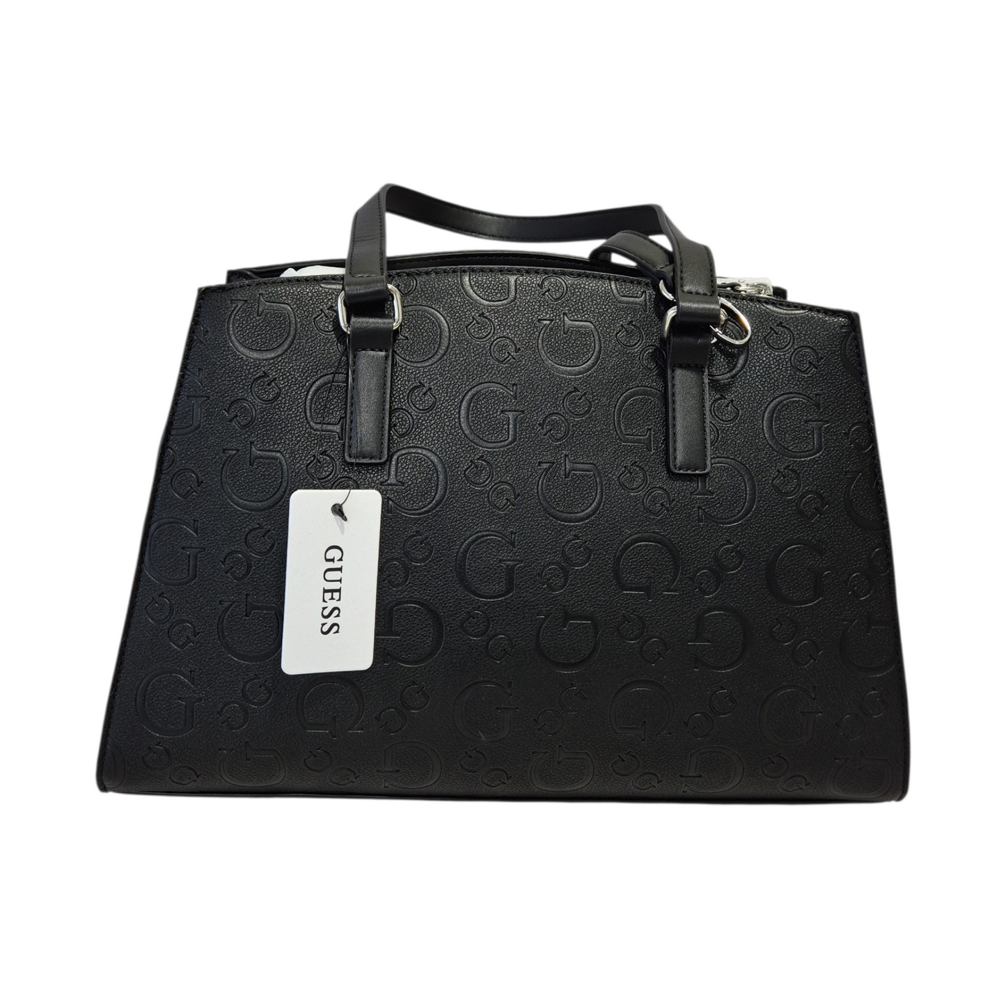 Bolsa Tote Guess para Mujer Negra con Monograma en Relieve