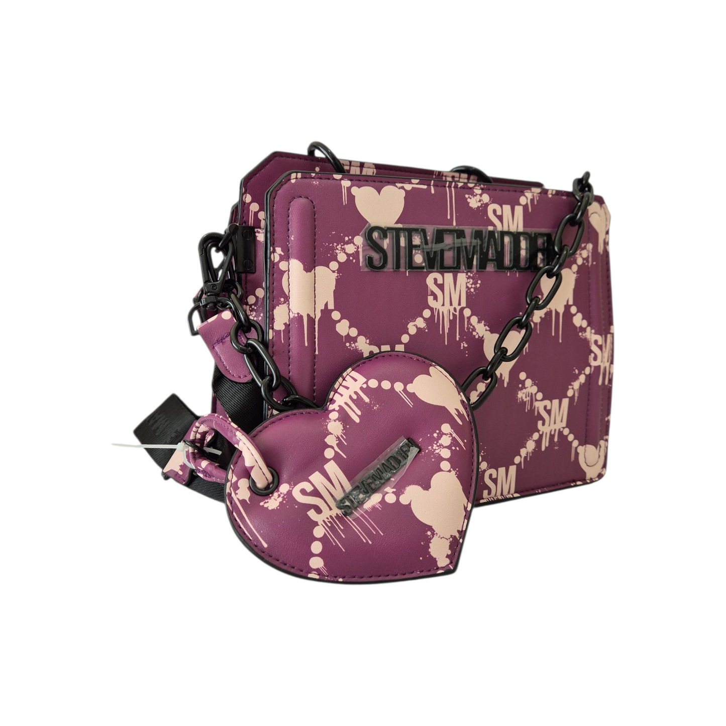 Bolsa original de diseñador en tono morado