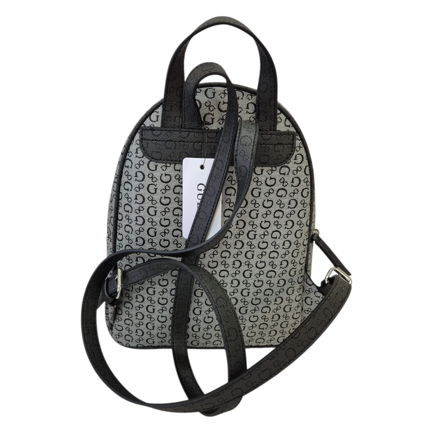 Mochila Guess gris con monograma y cartera a juego original