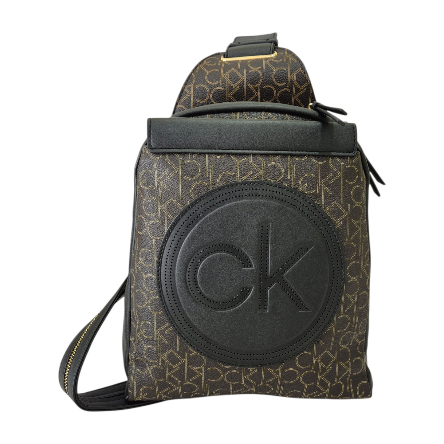 Mochila Calvin Klein Original Diseño Monograma con Logo Frontal
