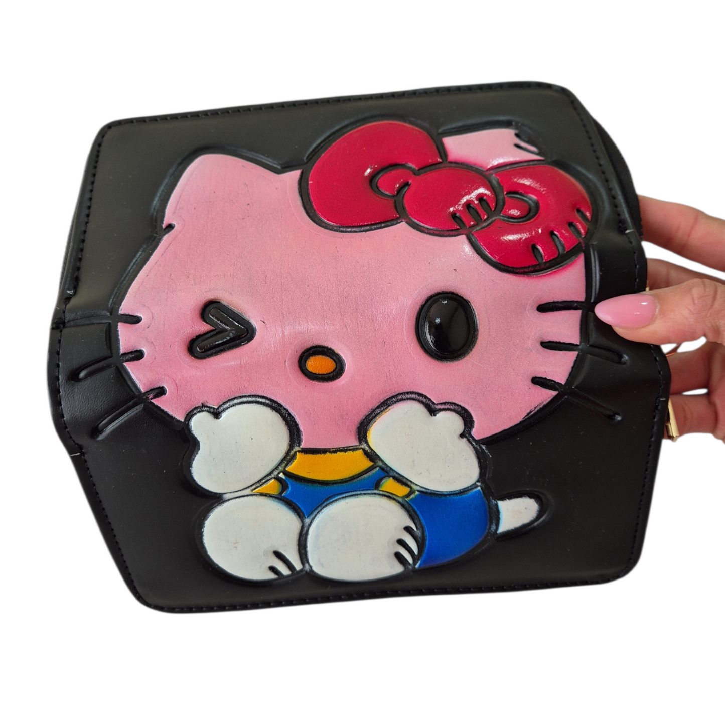 Kawaii Style Black Handbag with Wallet