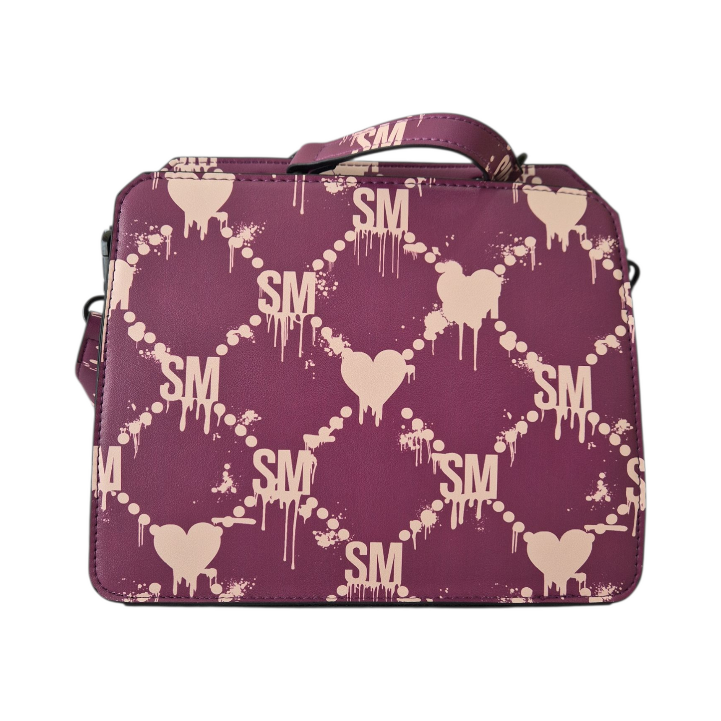 Bolsa original de diseñador en tono morado