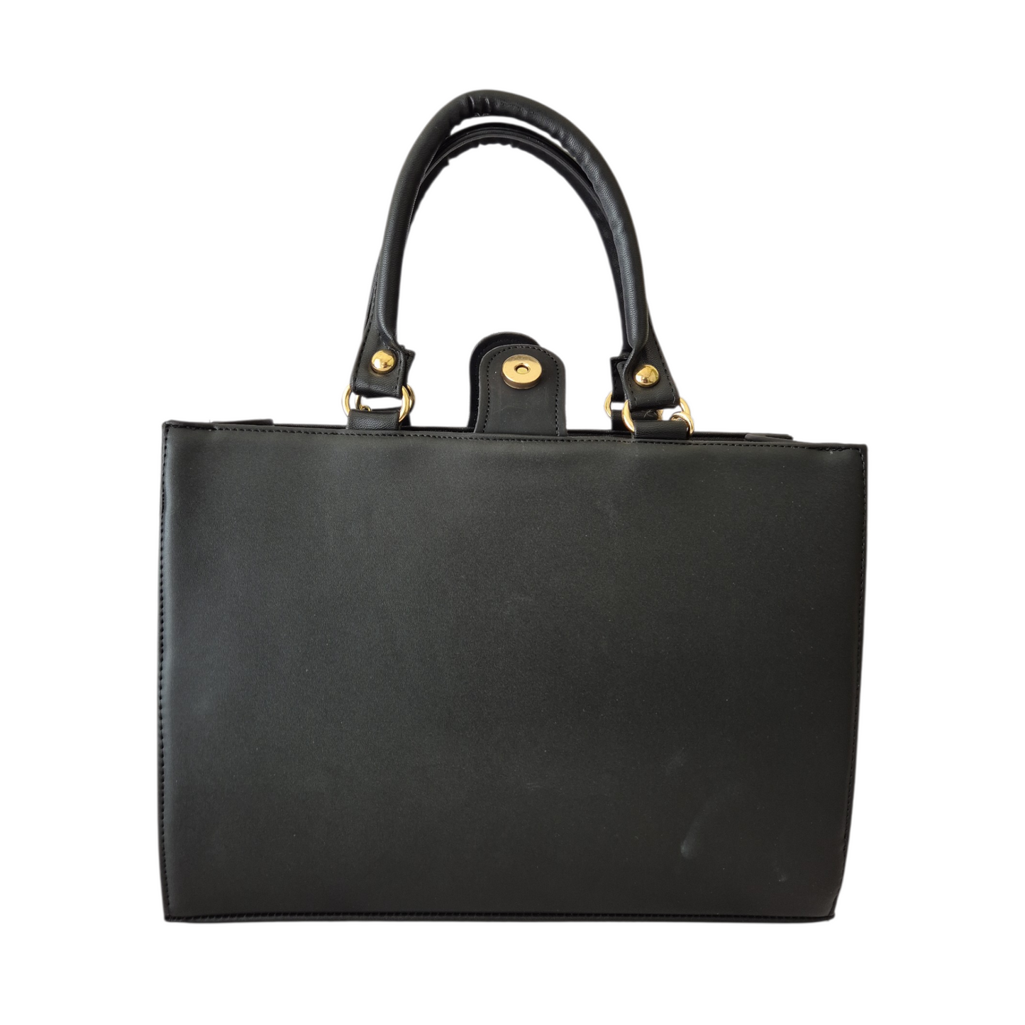 Bolso de Mano Negro con Diseño Cute + Billetera a Juego | Estilo Único y Elegante