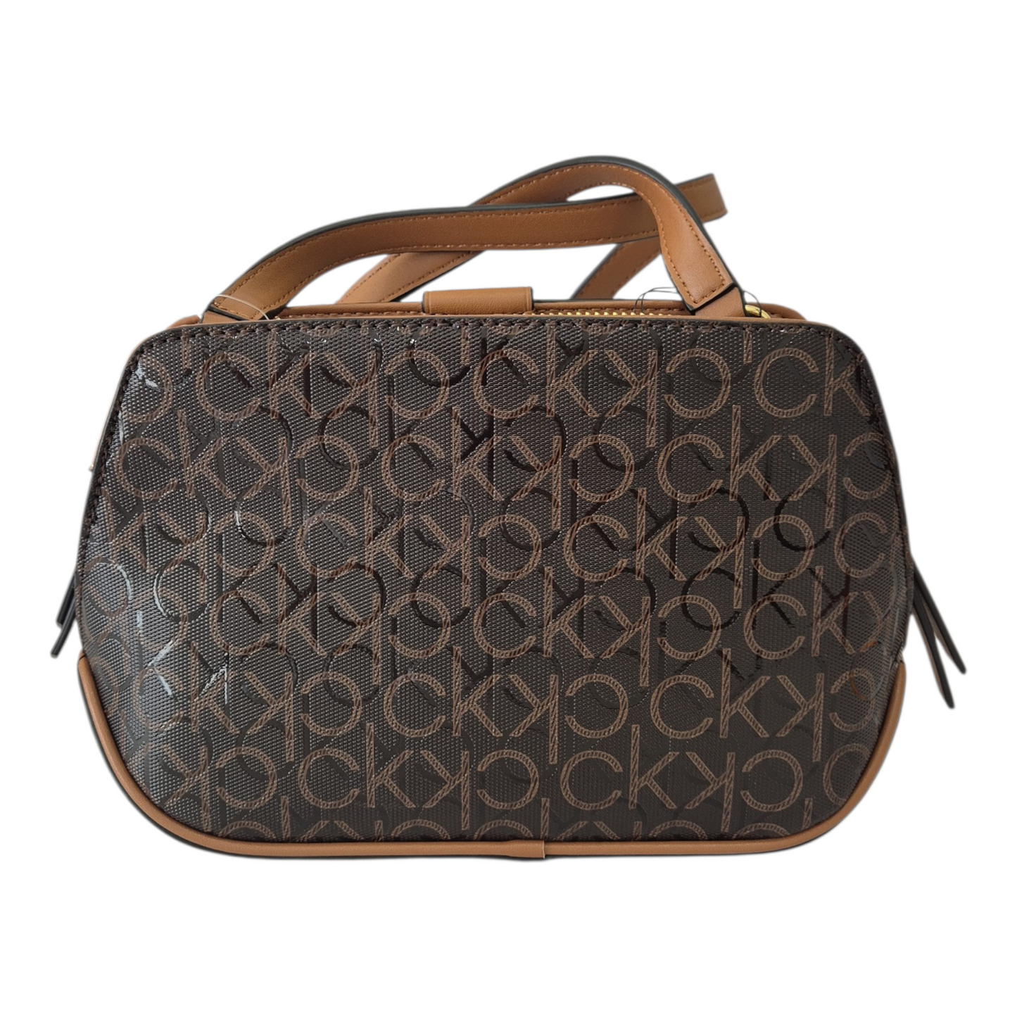 Bolsa Crossbody Calvin Klein Café con Monograma CK