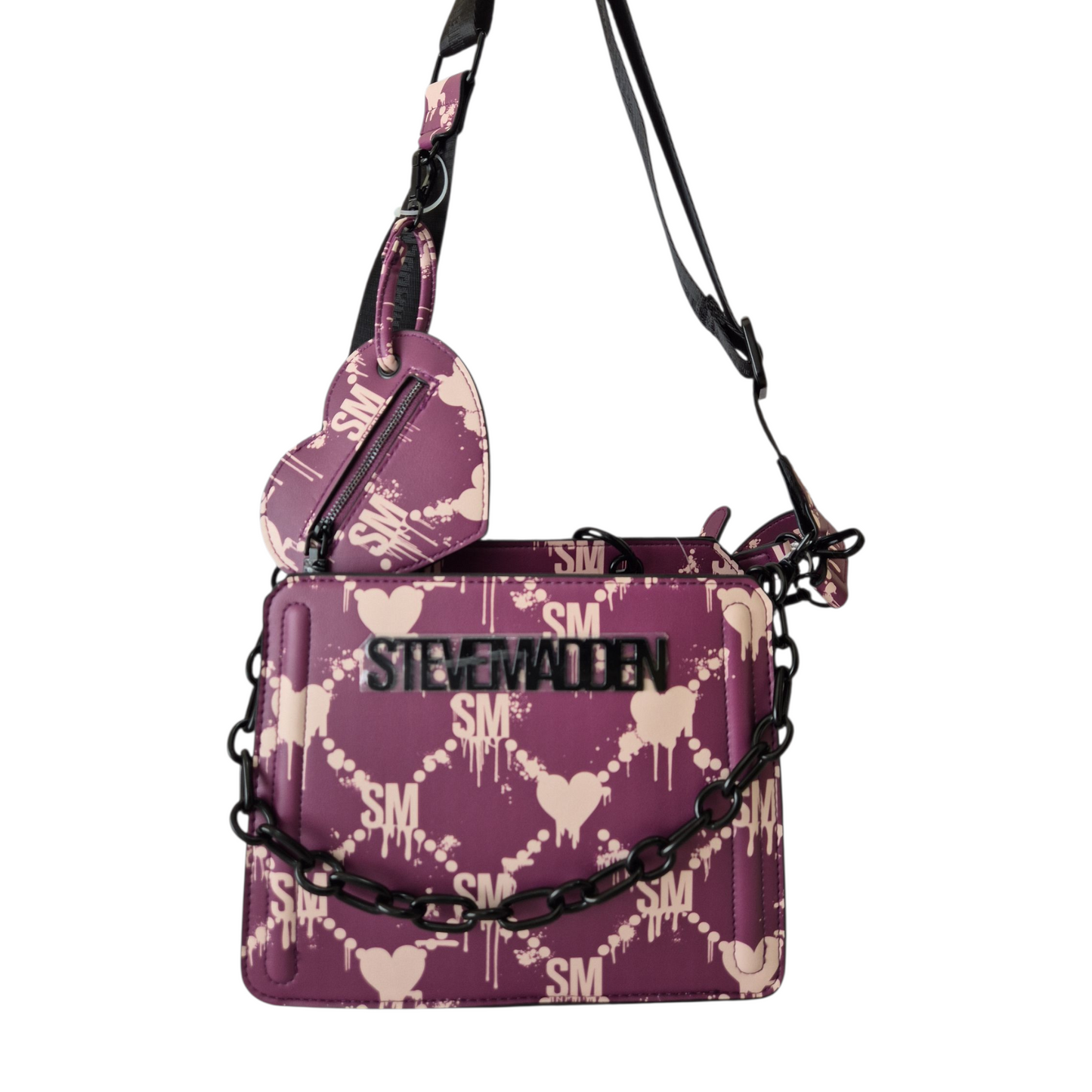 Bolsa original de diseñador en tono morado