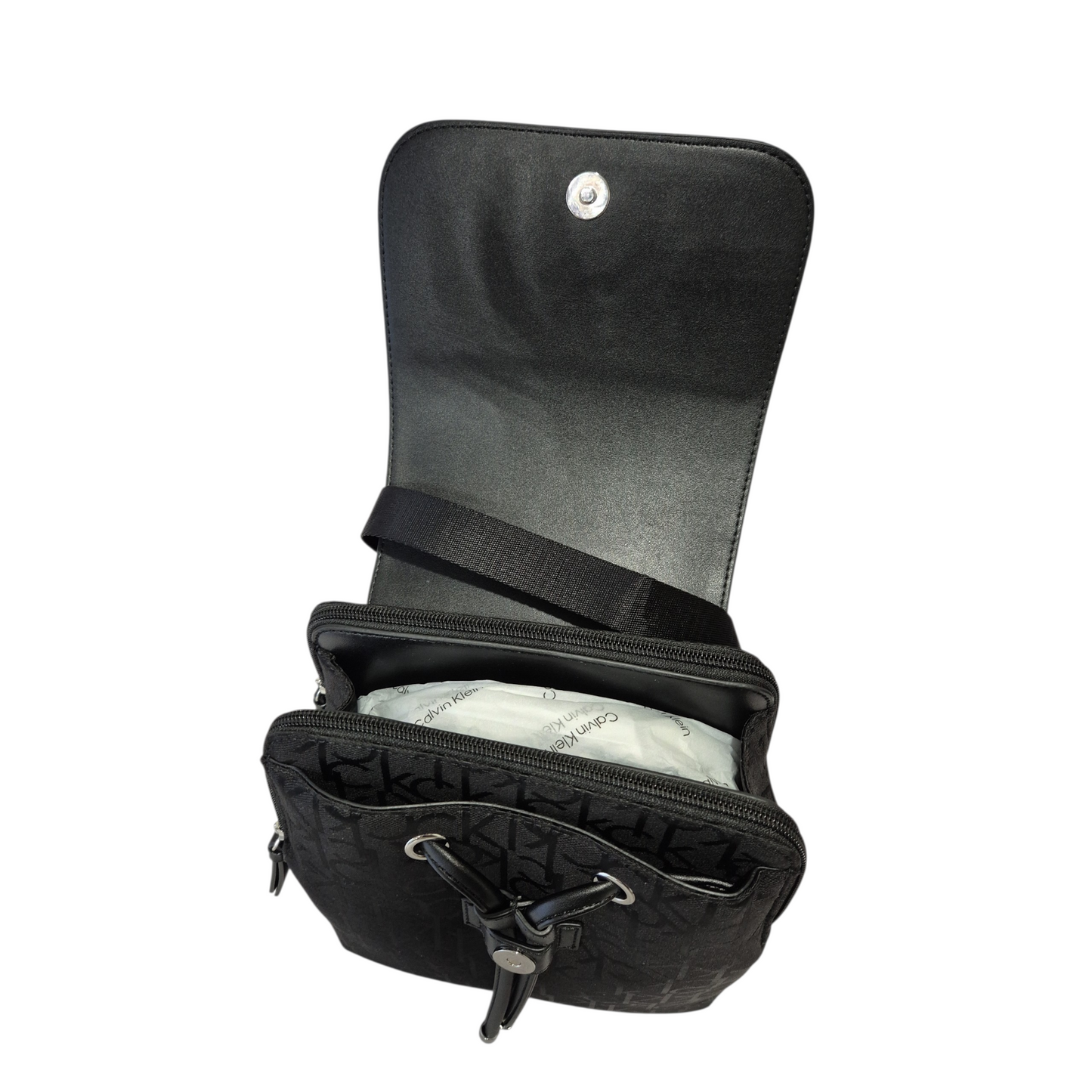 Mochila Calvin Klein Negra Monograma