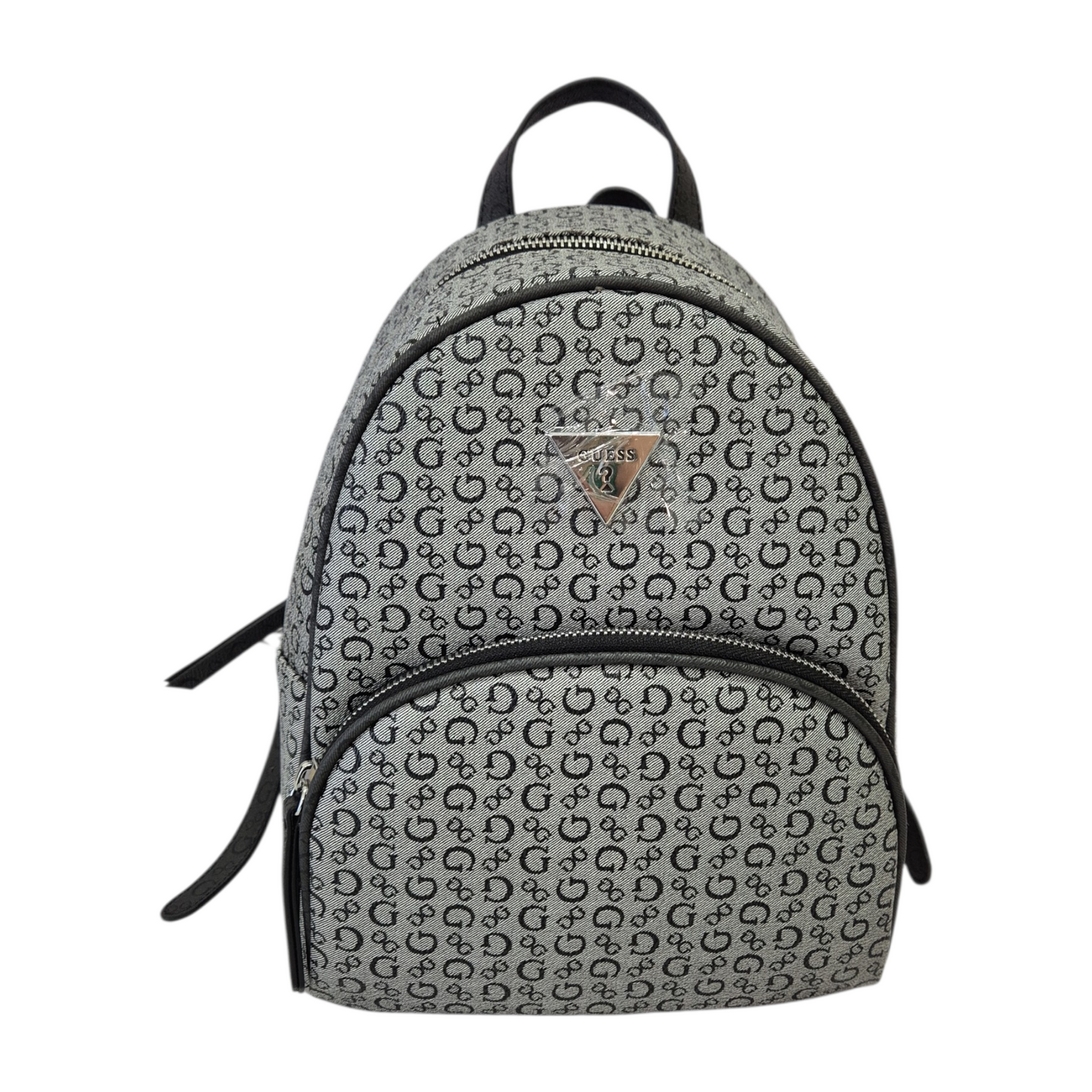 Mochila Guess gris con monograma y cartera a juego original