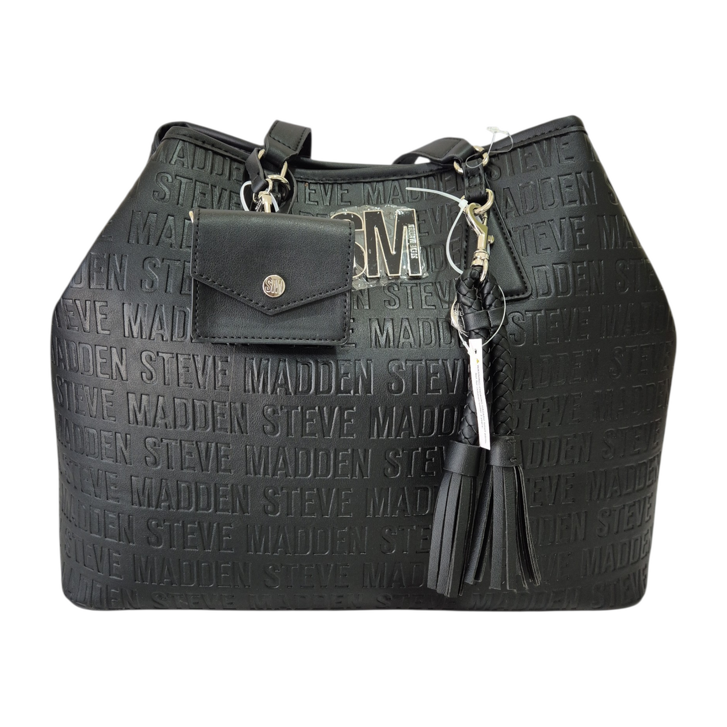 Bolsa Steve Madden negra con cartera a juego original
