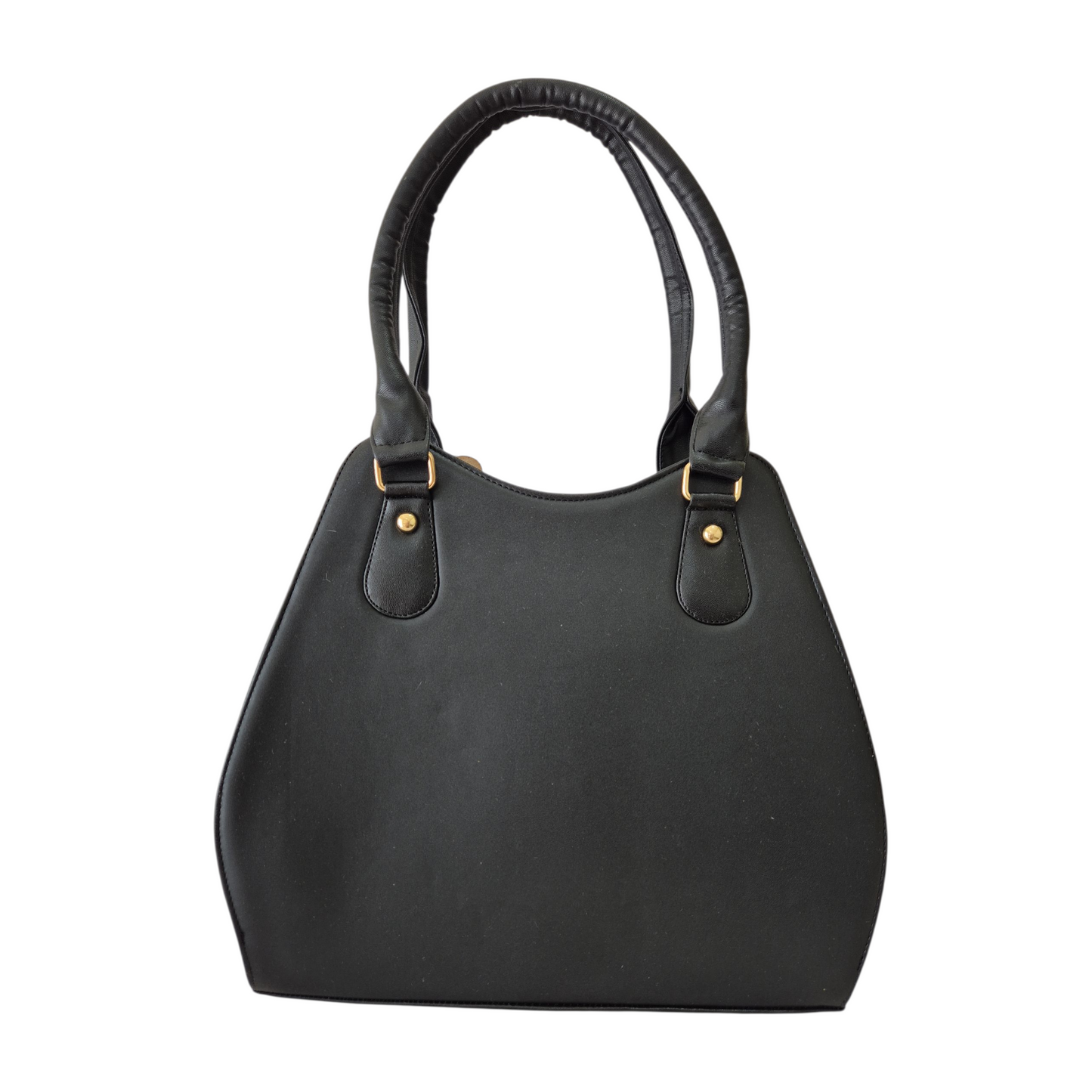 Bolsa Negra Casual para Mujer con Diseño de Personaje Animado en Relieve