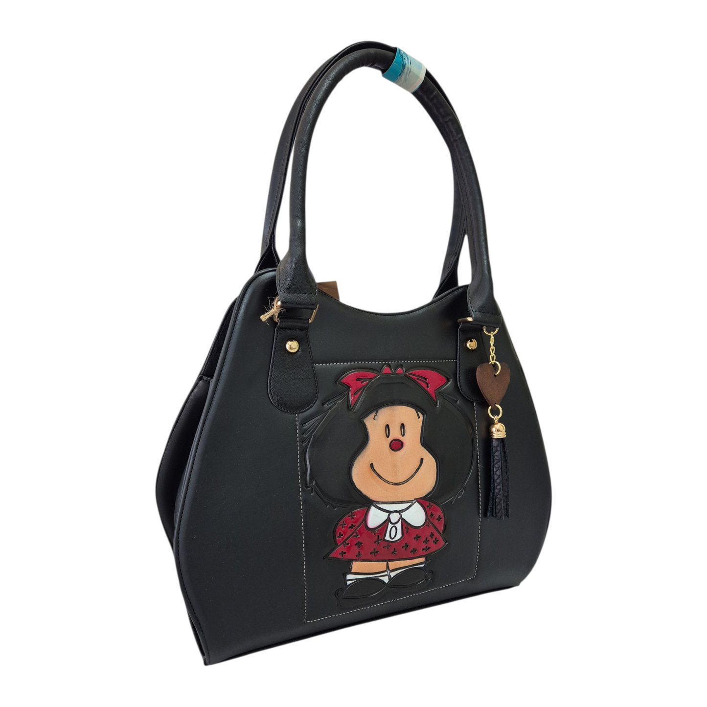 Bolsa Artesanal Hecha a Mano – Diseño Alegre Grabado y Pintado