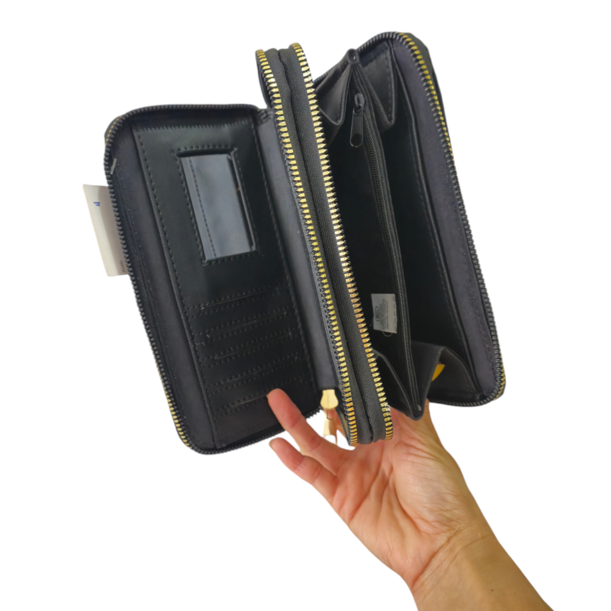 Billetera Artesanal de Piel Grabada – Dos Compartimentos con Cierre