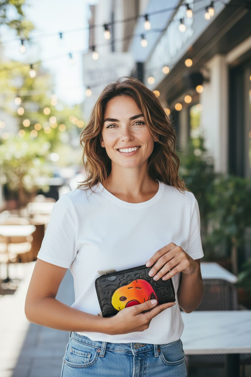 Billetera Artesanal de Piel Grabada – Dos Compartimentos con Cierre