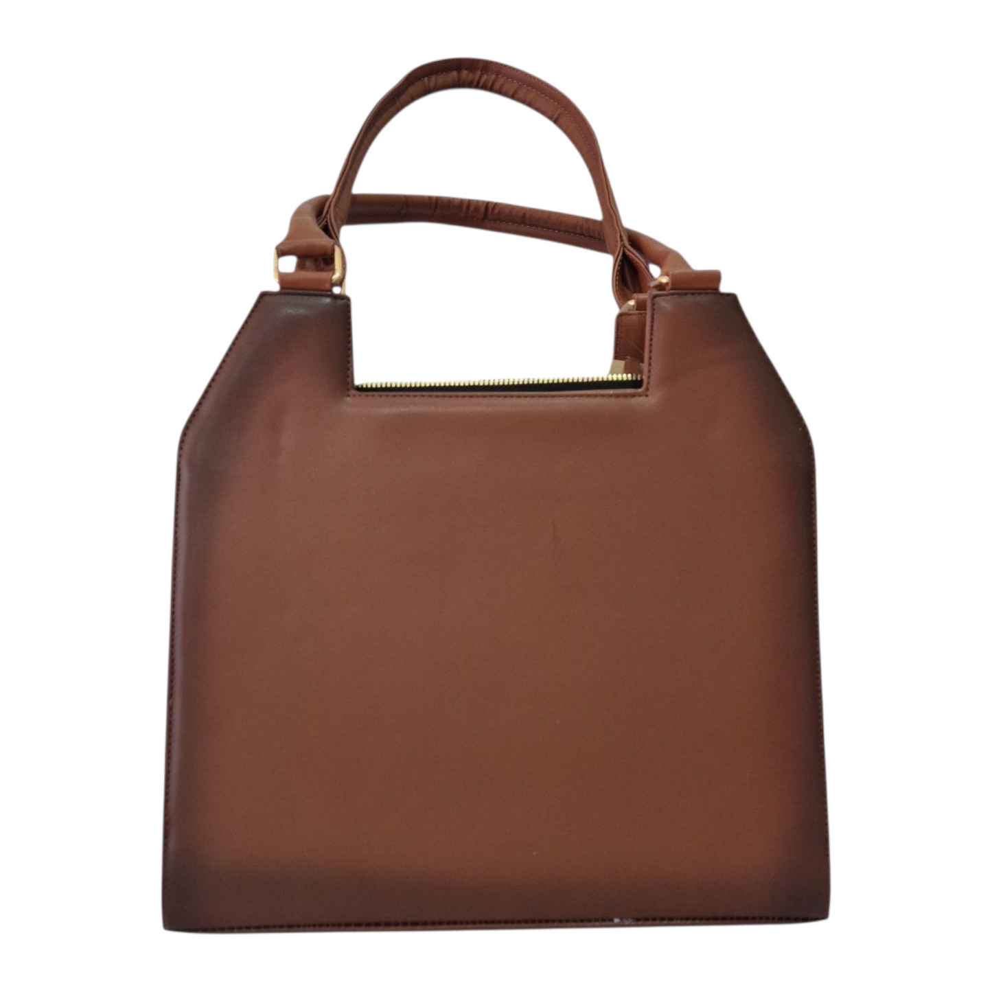 Bolsa de hombro café con diseño tierno grabado – estilo moderno y divertido