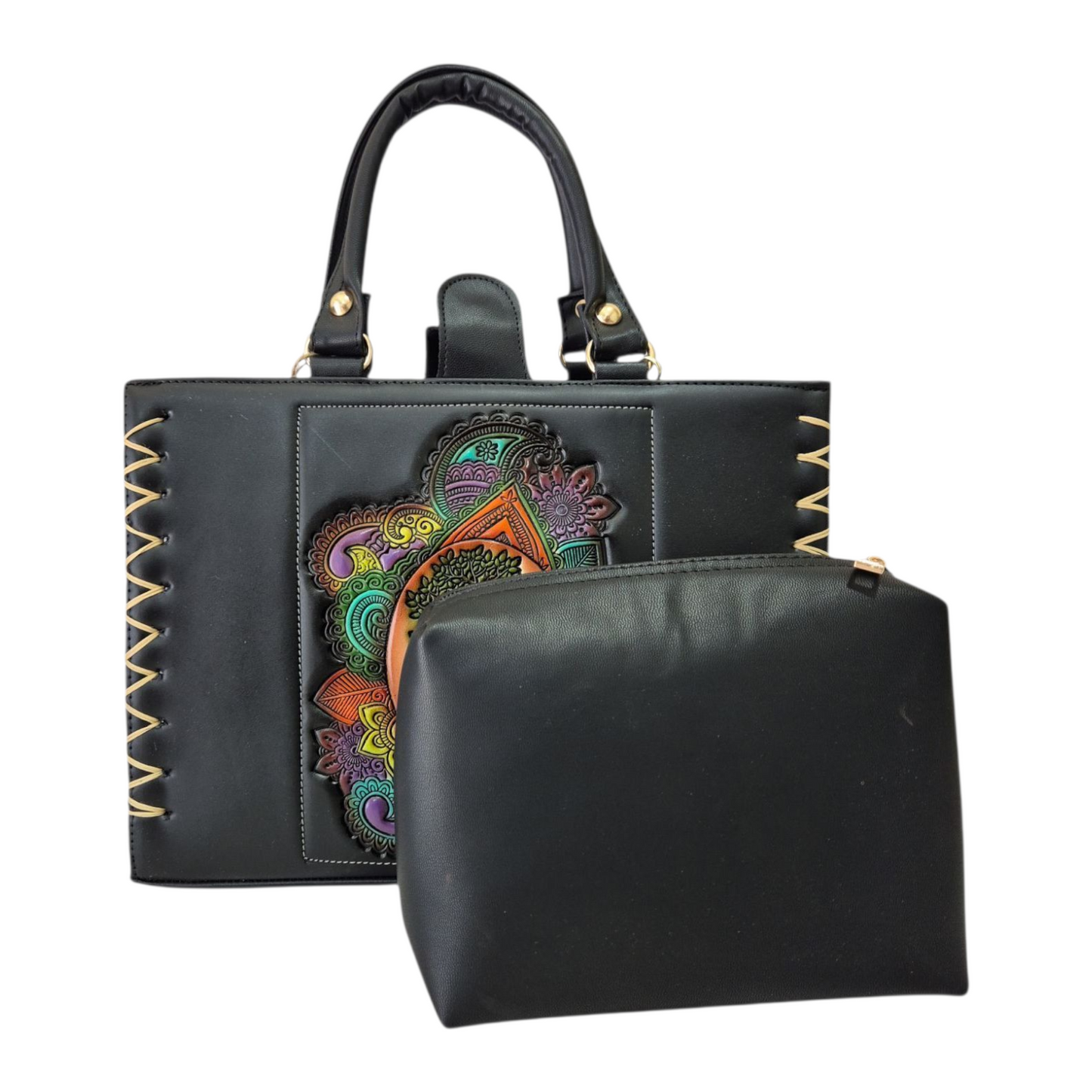 Bolsa artesanal Árbol de la Vida – Elegancia y energía natural