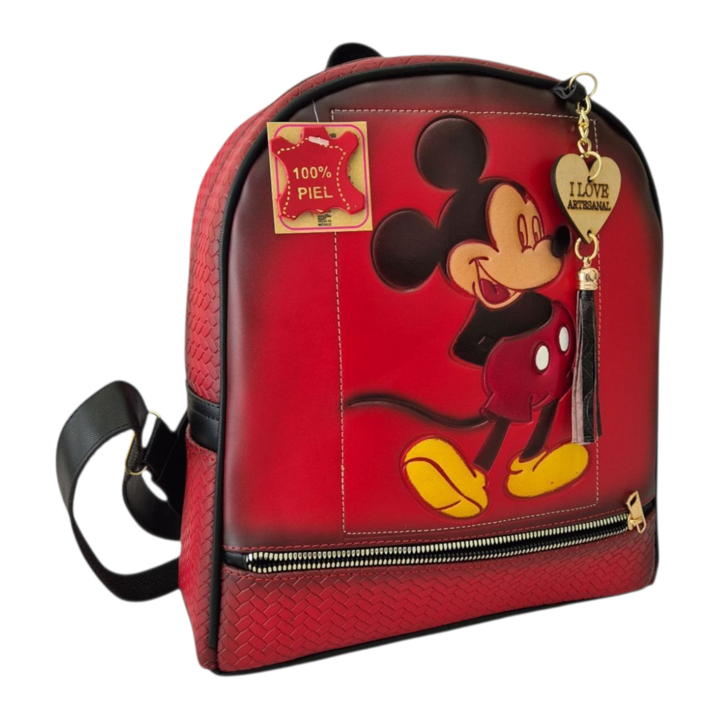 Mochila casual artesanal con diseño animado