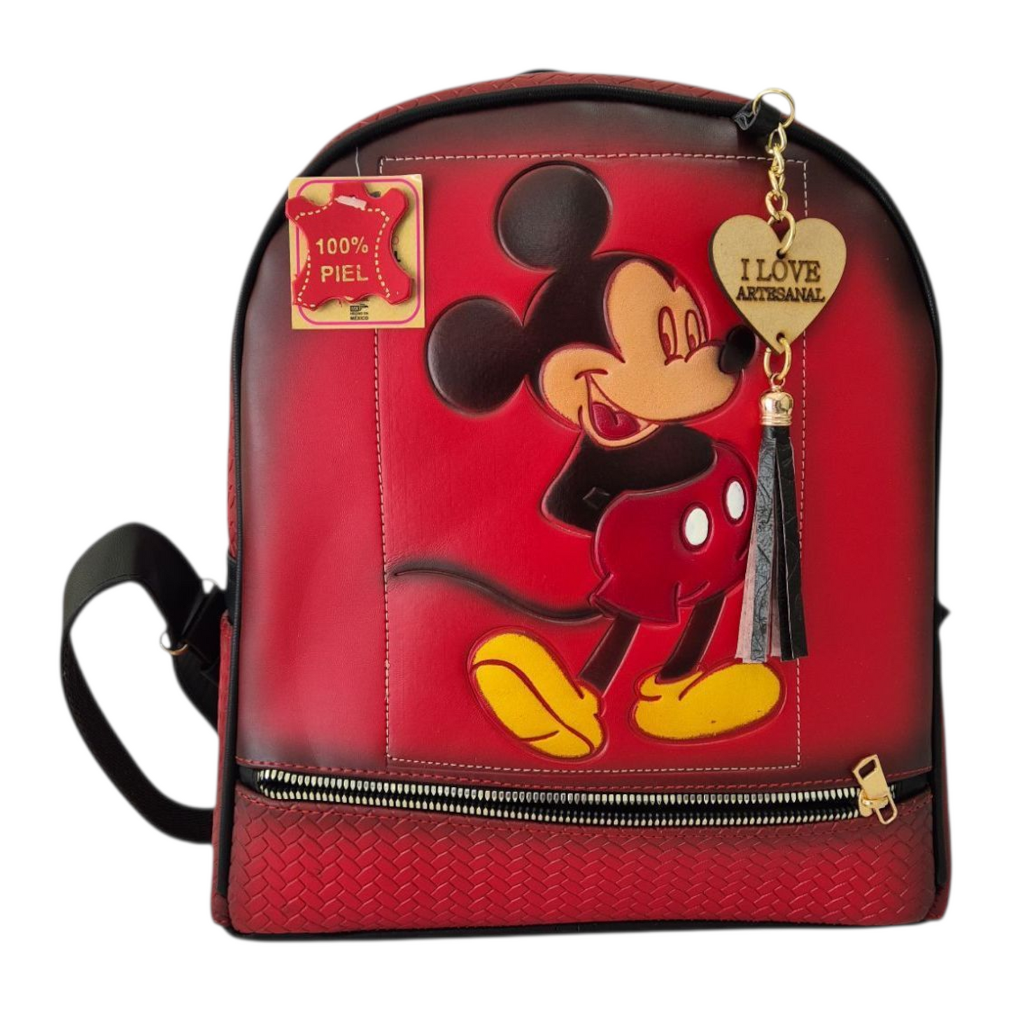 Mochila casual artesanal con diseño animado