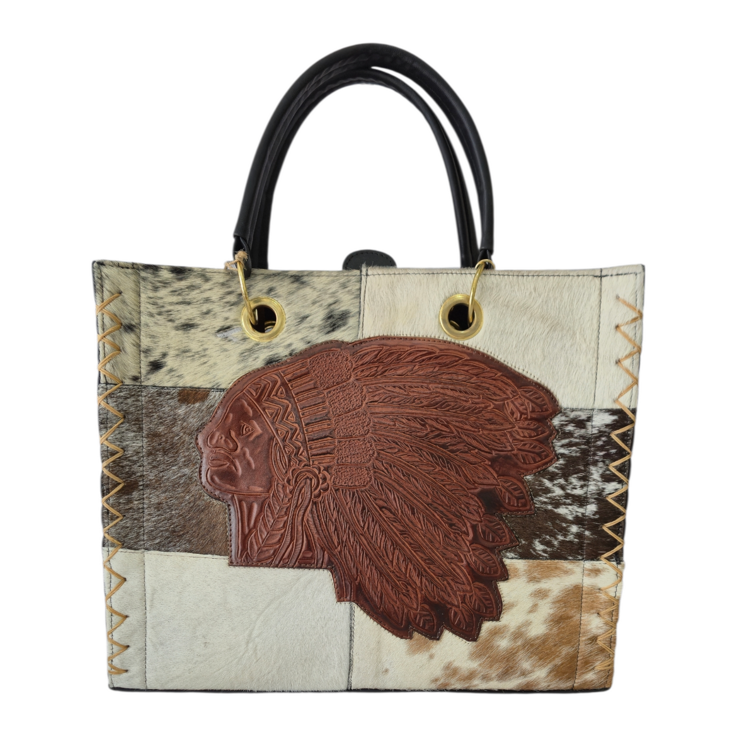 Bolsa Artesanal de Diseño Étnico con Texturas Naturales