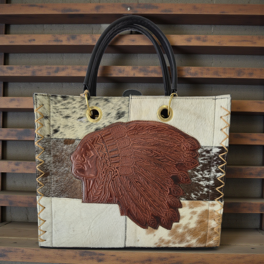 Bolsa Artesanal de Diseño Étnico con Texturas Naturales