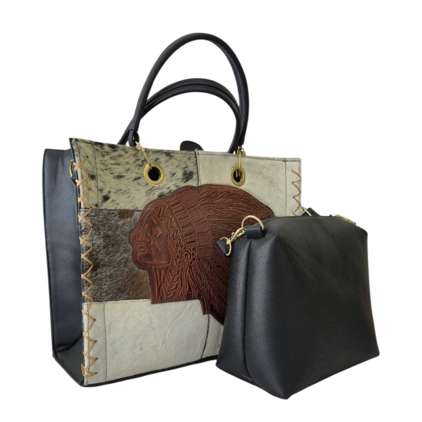 Bolsa Artesanal de Diseño Étnico con Texturas Naturales