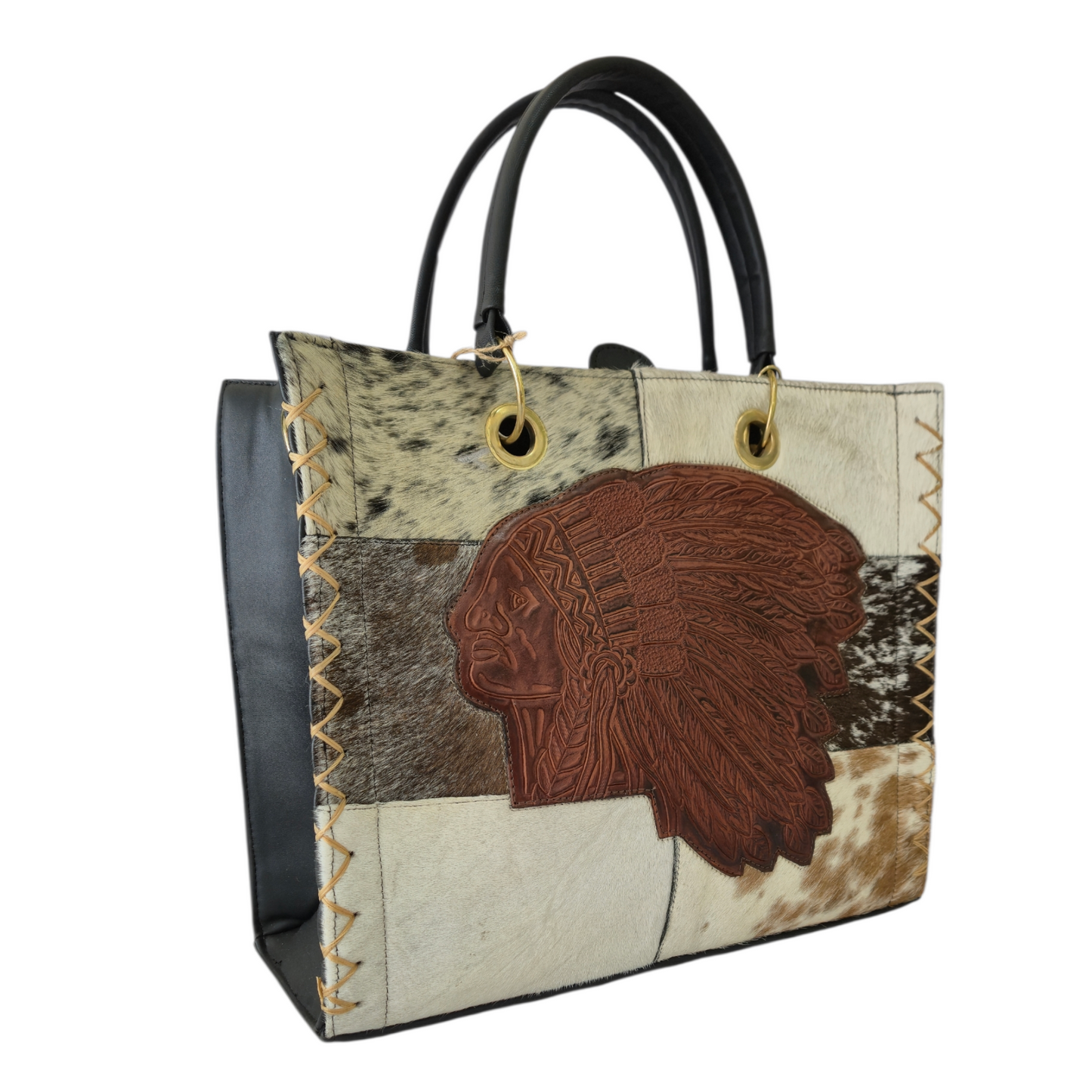 Bolsa Artesanal de Diseño Étnico con Texturas Naturales