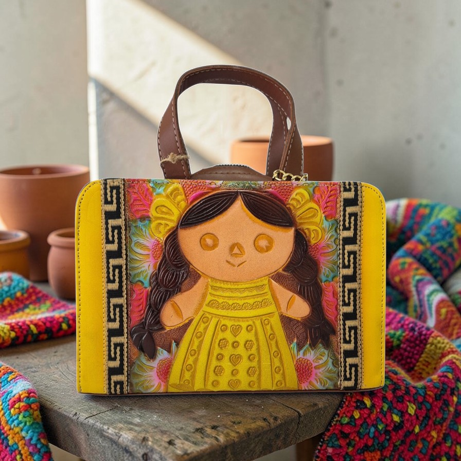 Bolsa Crossbody Artesanal Muñequita Lele